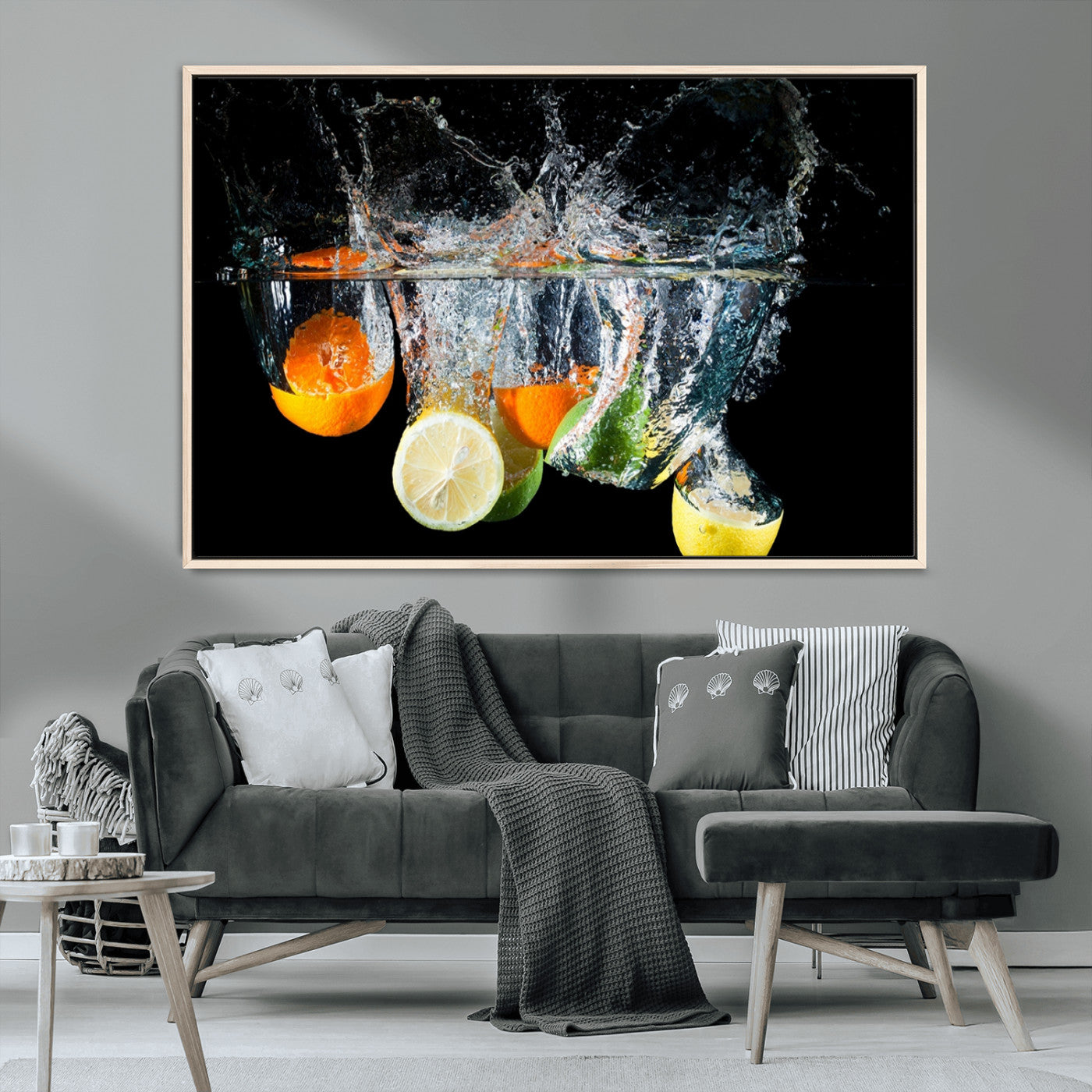 MGV-FC-36X24 - Kitchen Wall Art, Kitchen Fruits Art Canvas Print