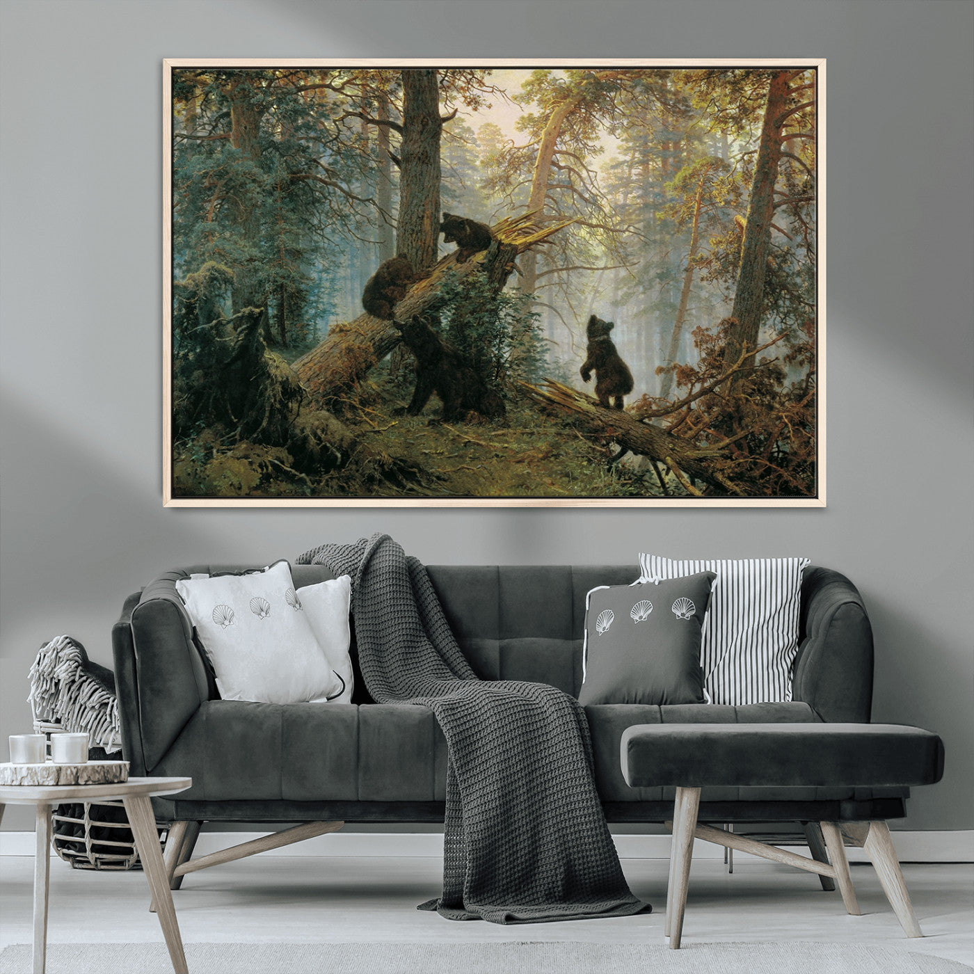 MGV-FC-36X24 - Grizzly Bear Cubs Wall Art Canvas Print