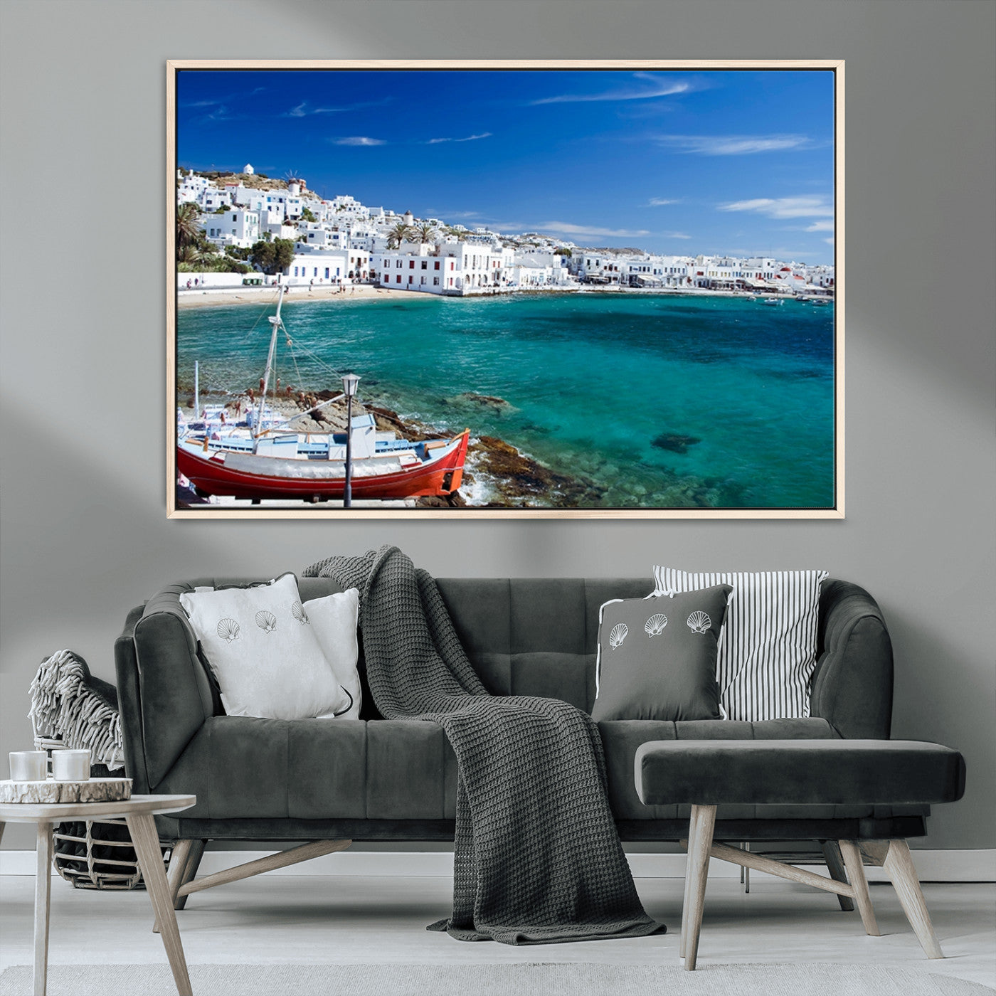 MGV-FC-36X24 - Santorini Wall Art Canvas Print