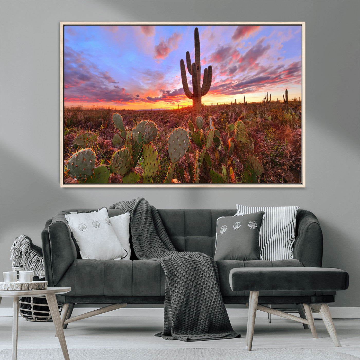 MGV-FC-36X24 - Arizona Desert Sunset Wall Art Canvas Print