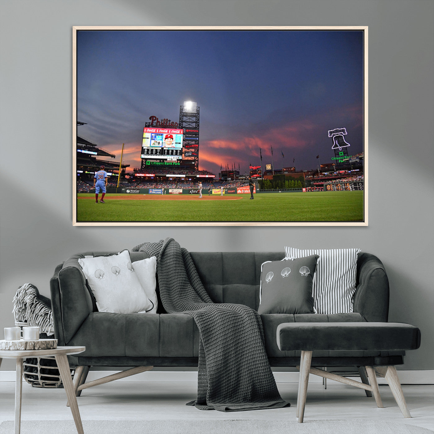 MGV-FC-36X24 - Philadelphia Phillies Baseball Print - Philadelphia Citizens Bank Park Stadium Wall Art, Phillies