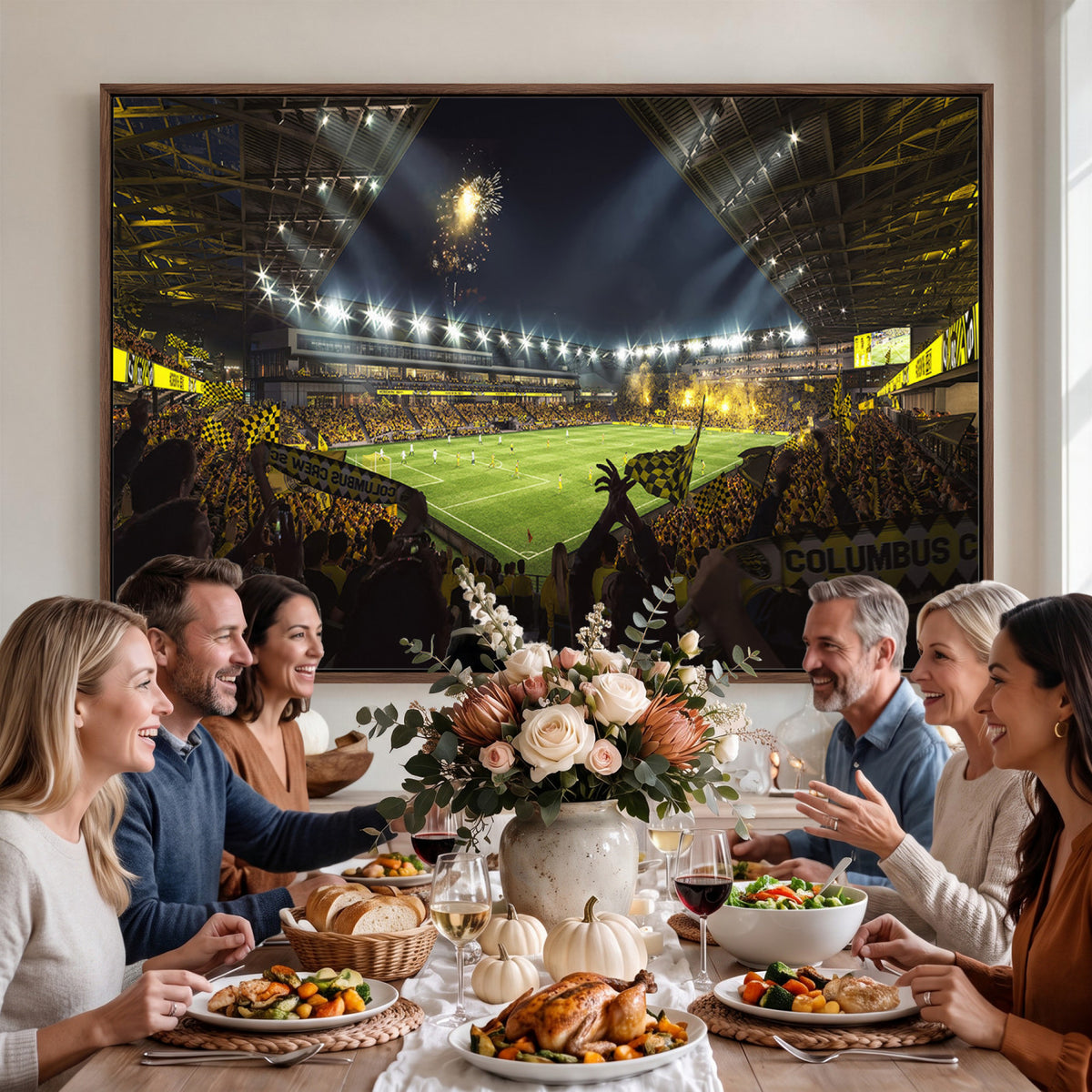 51122-MGV-CV-36X24 - Columbus Crew Soccer Team Print - Columbus Crew Stadium Wall Art Canvas Print