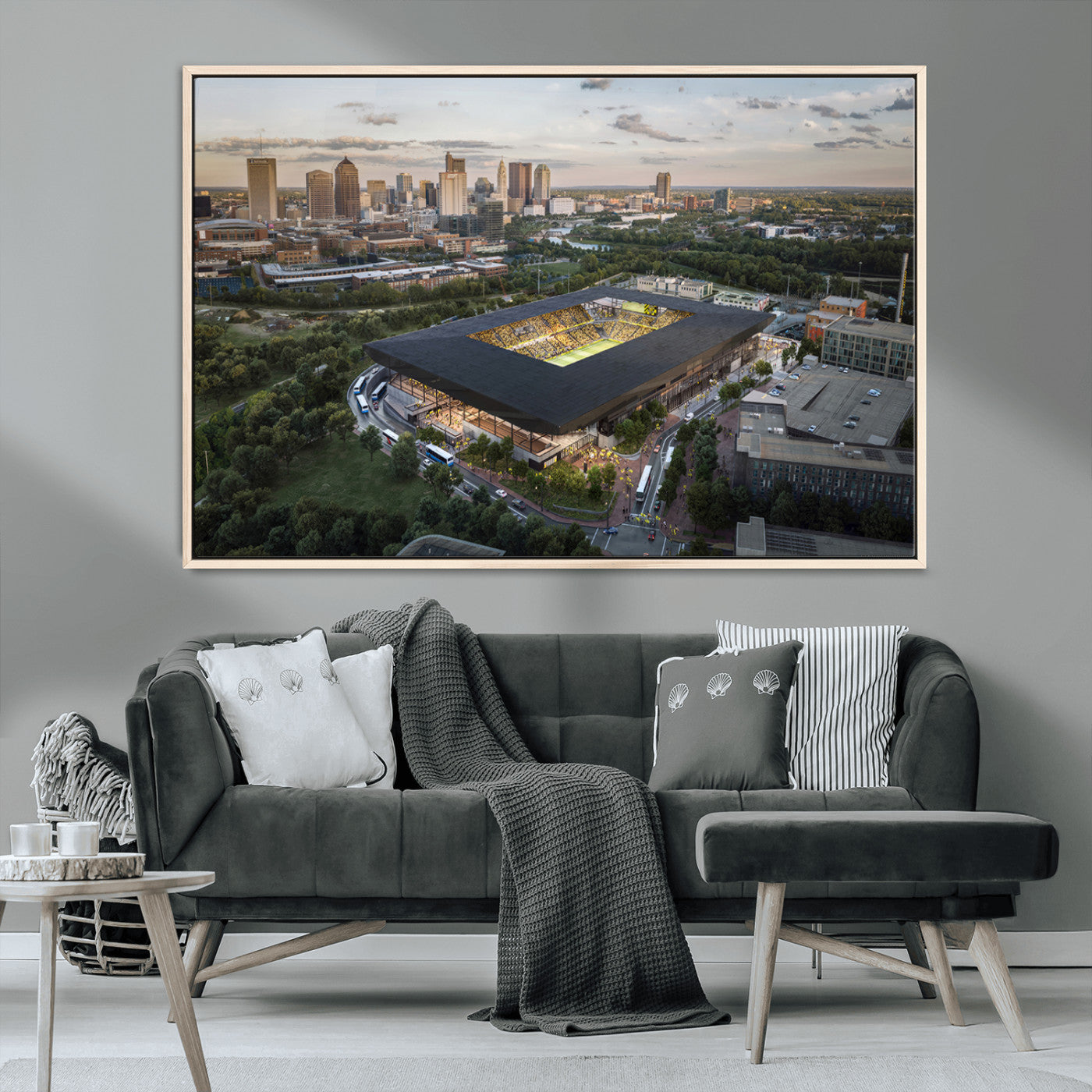 MGV-FC-36X24 - Columbus Crew Soccer Team Print - Columbus Crew Stadium Wall Art, Columbus Crew Soccer Wall Art