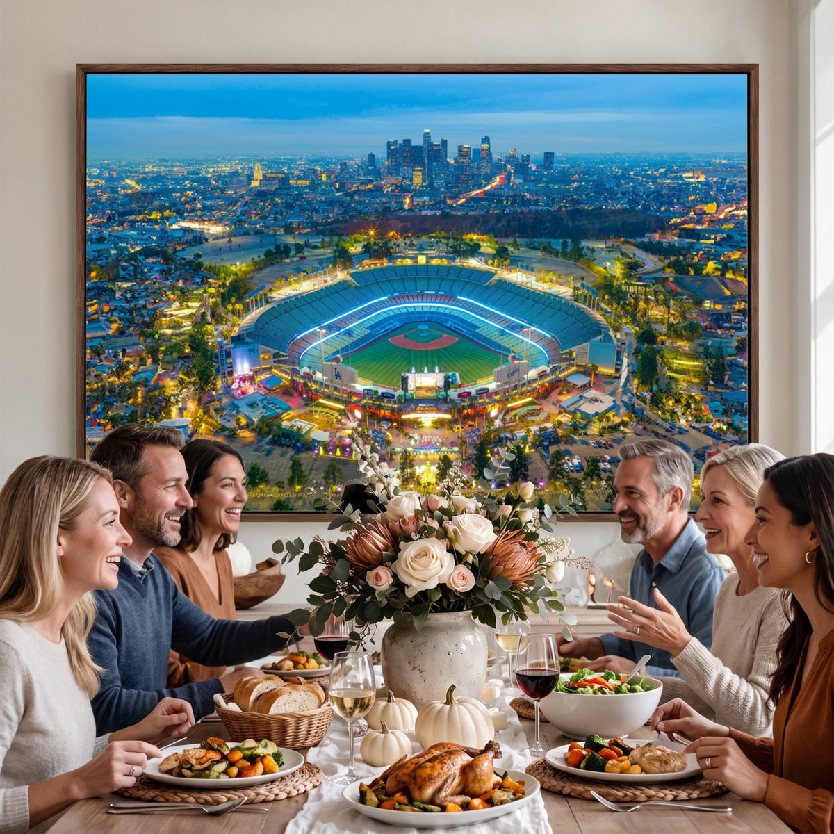 78144-MGV-CV-36X24 - Los Angeles Dodgers Wall Art Canvas, Dodger Stadium Wall Art