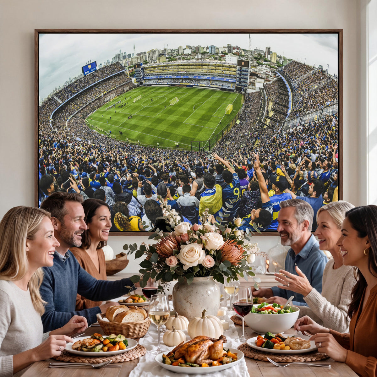 63839-MGV-CV-36X24 - Boca Juniors Soccer Team Print Wall Art, Buenos Aires Bombonera Stadium
