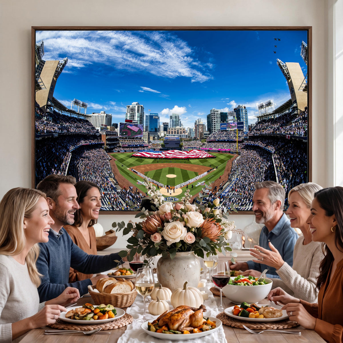 52297-MGV-CV-36X24 - San Diego Padres Baseball Team Print, Petco Park Stadium