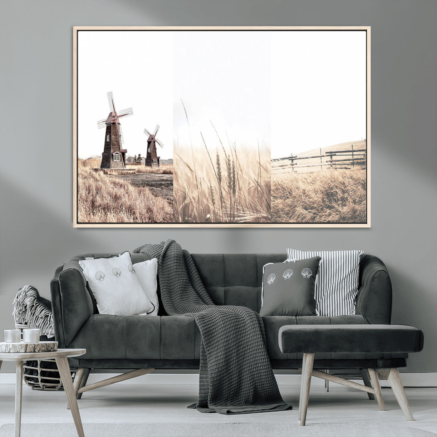 MGV-FC-36X24 - Farm Prints Set, Farmhouse Wall Art Canvas, Country House Decor, Country House Decor, Barn Print,