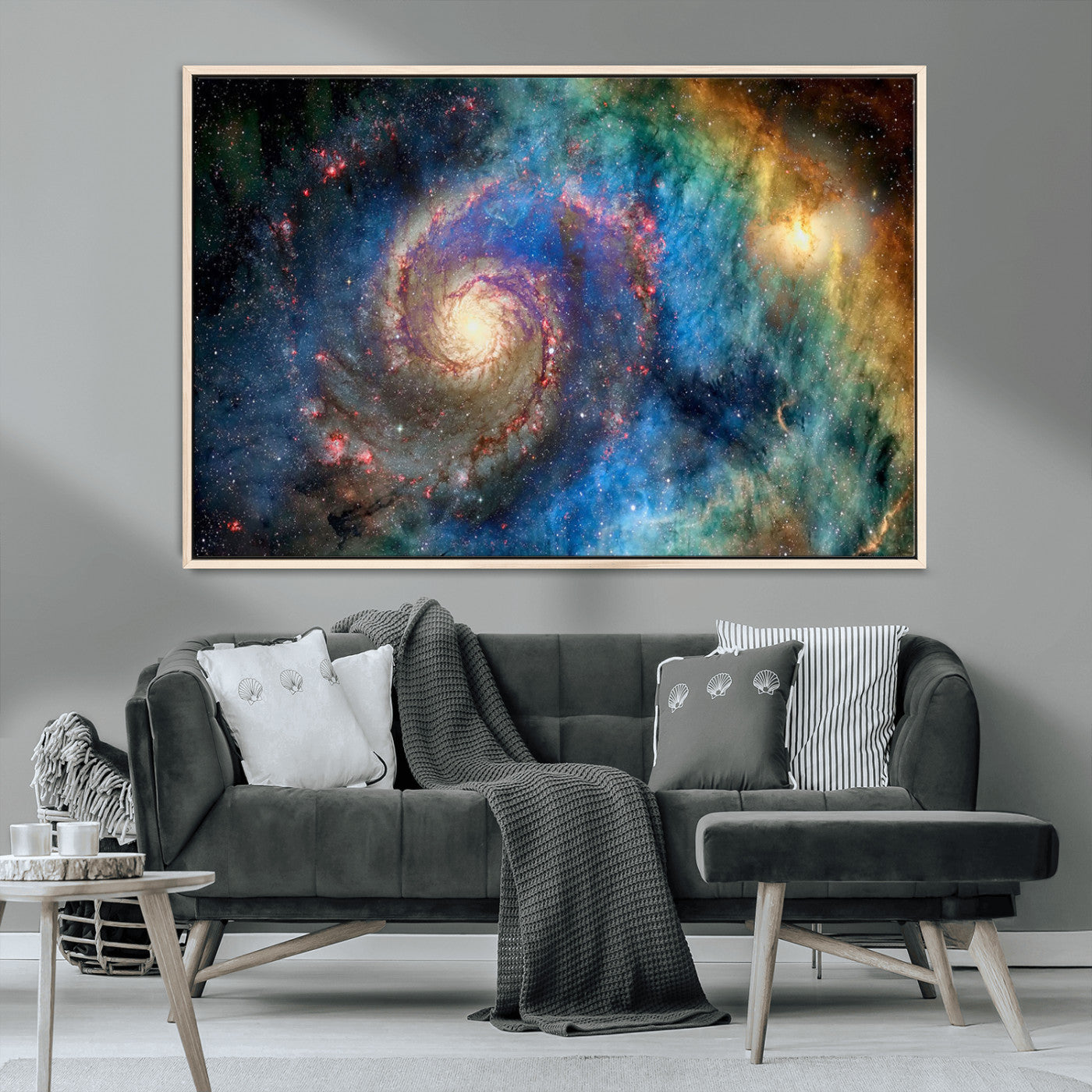 MGV-FC-36X24 - Spiral Galaxy Wall Art Canvas Print