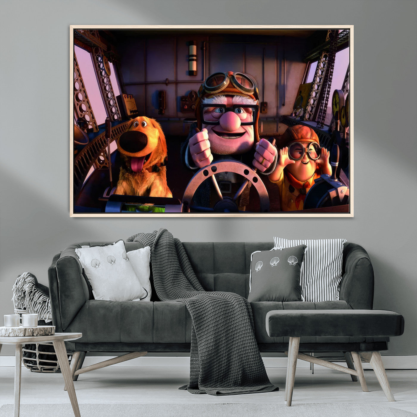 MGV-FC-36X24 - Carl Russel And Dog, Movie Up Poster, Movie Up Wall Art, Movie Up Poster Print, Carl