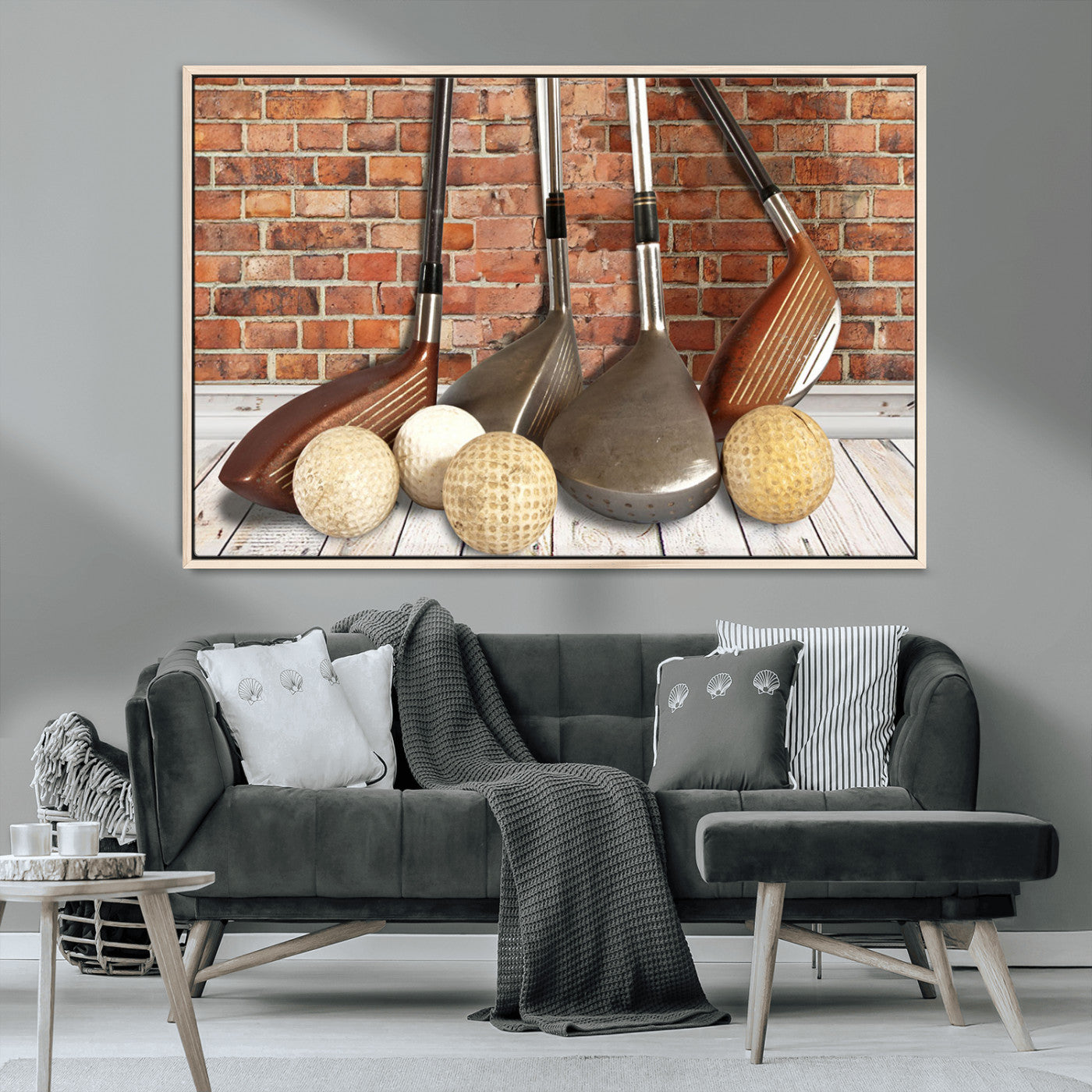 MGV-FC-36X24 - Vintage Golf Ball Wall Art Canvas Print | Golf Decor for Man Cave or Office | Ready to Hang and