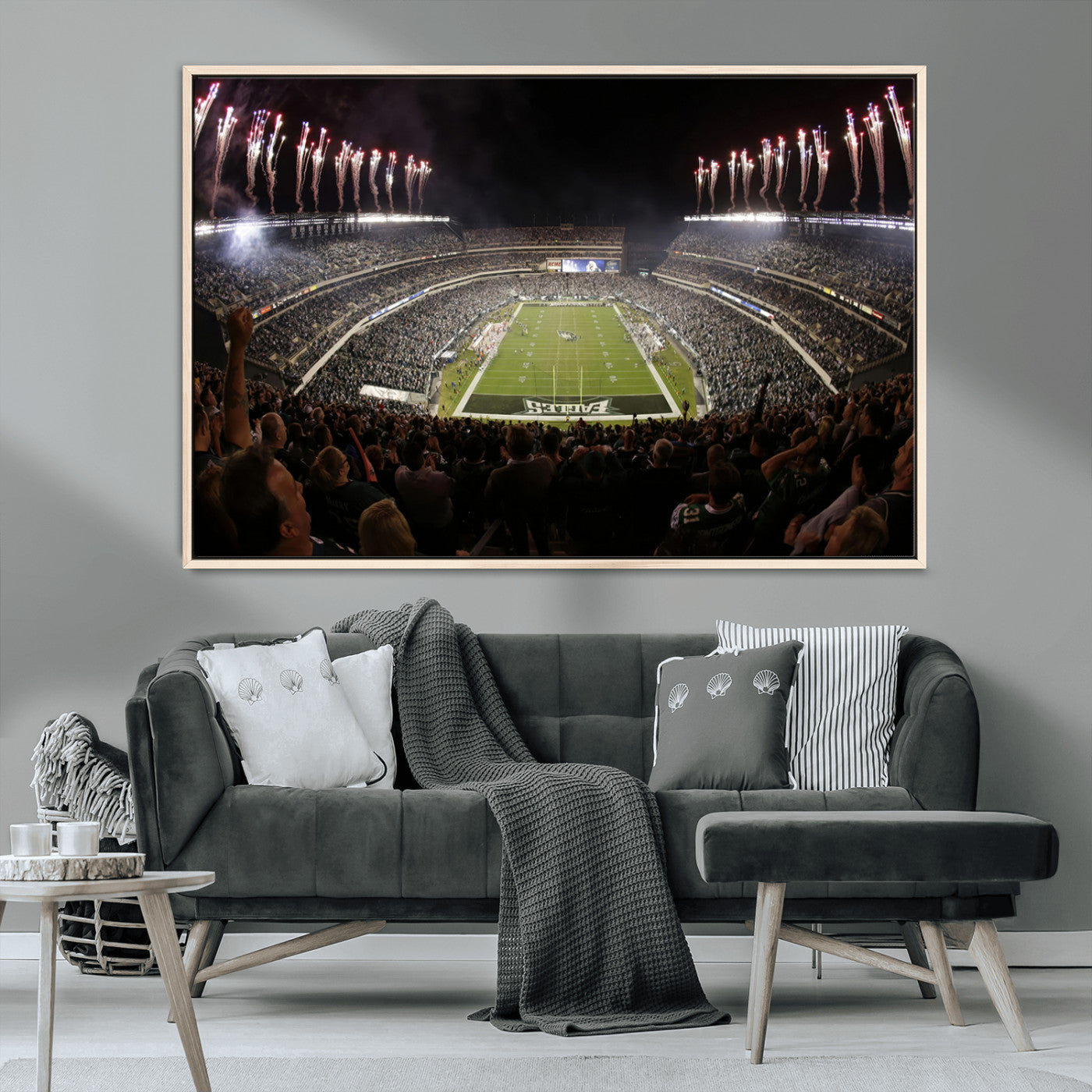 MGV-FC-36X24 - Eagles Field Stadium Wall Art - Philadelphia Eagles Football Team Print - Philadelphia Lincoln