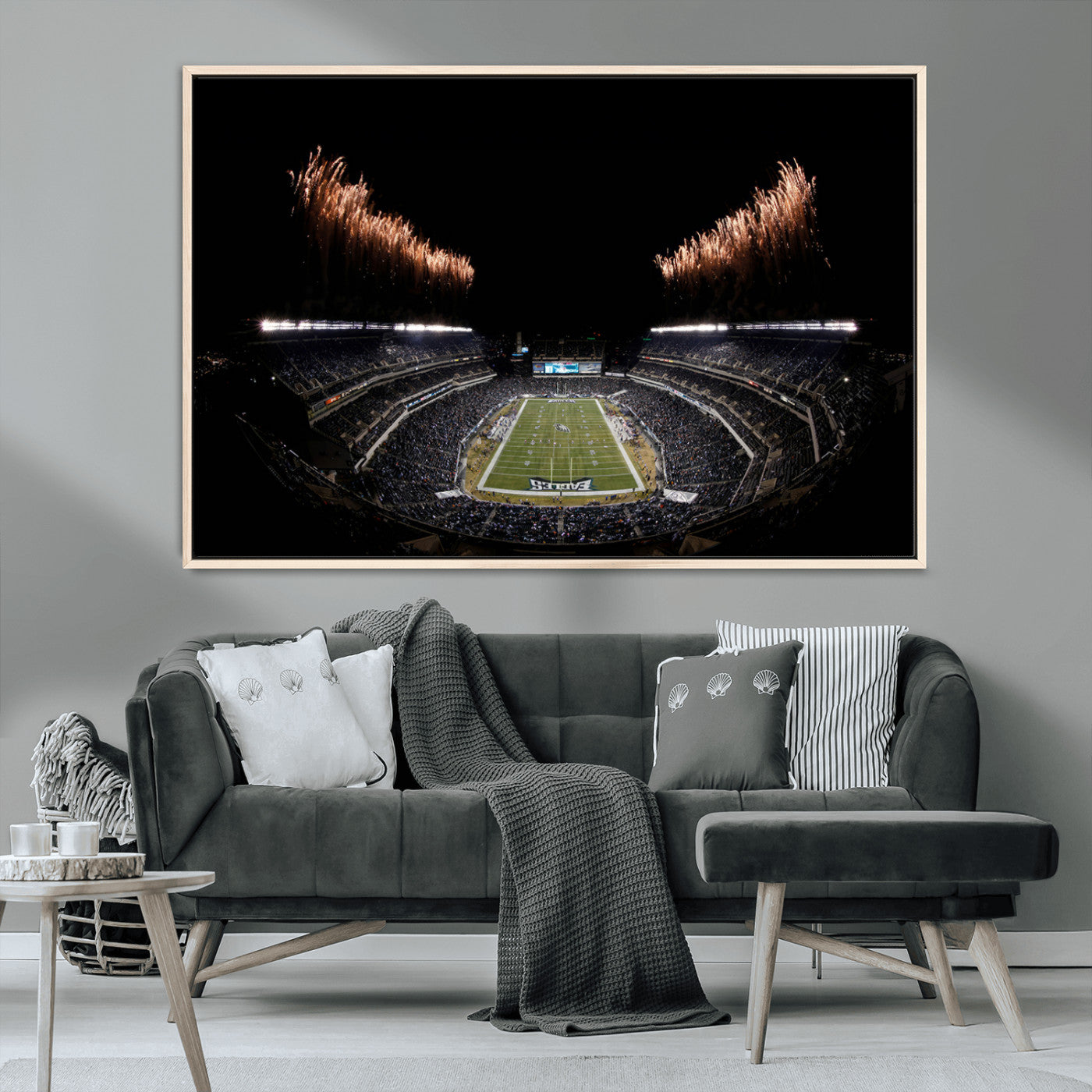 MGV-FC-36X24 - Eagles Field Stadium Wall Art | Philadelphia Eagles Football Team Print - Philadelphia Lincoln