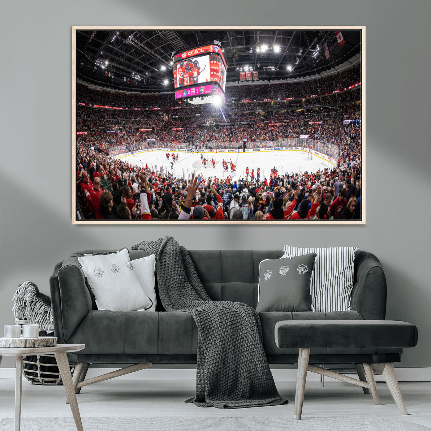 MGV-FC-36X24 - Amerant Bank Arena Wall Art Canvas Print - Basketball Arena Stadium Print