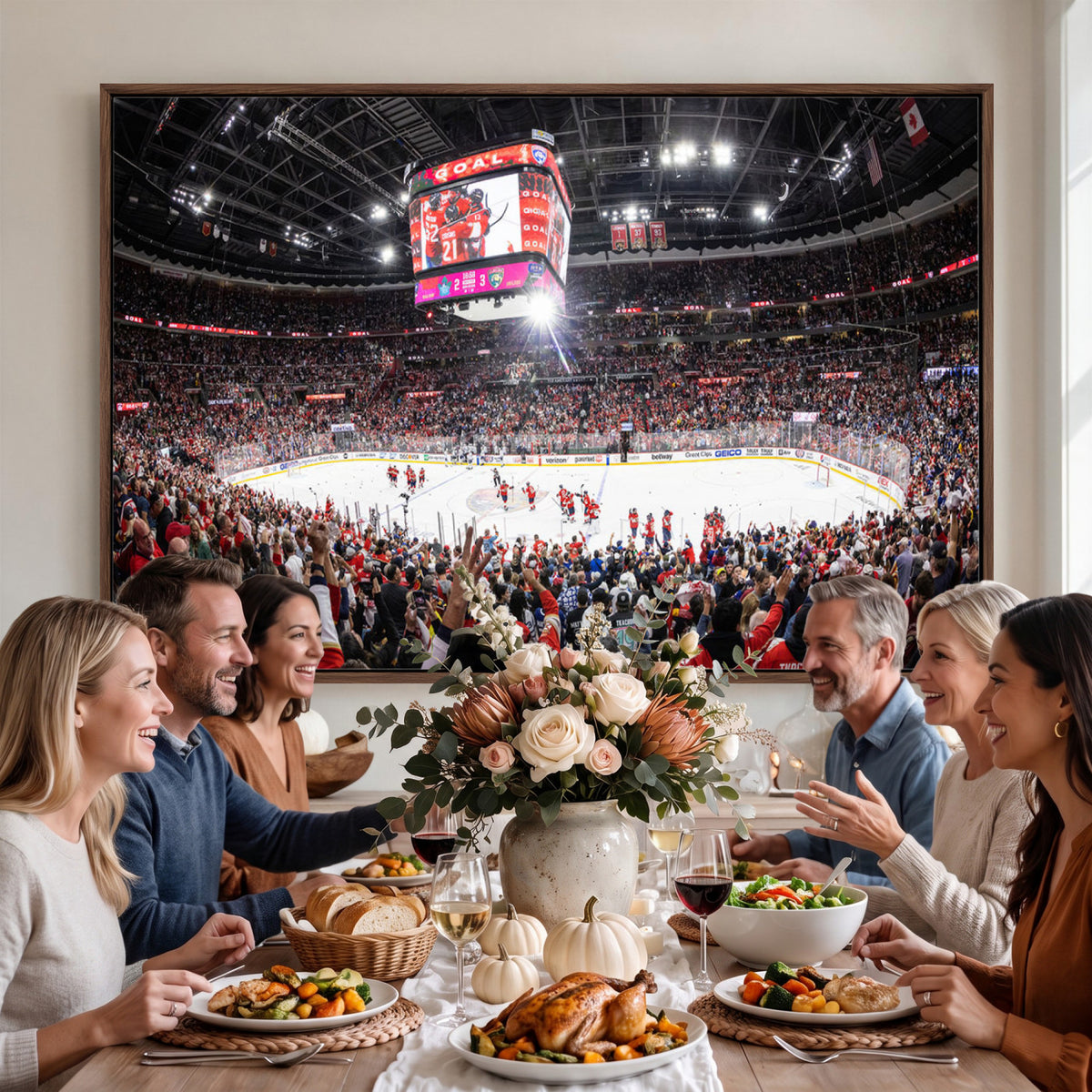 15750-MGV-CV-36X24 - Amerant Bank Arena Wall Art Canvas Print, Hockey Arena