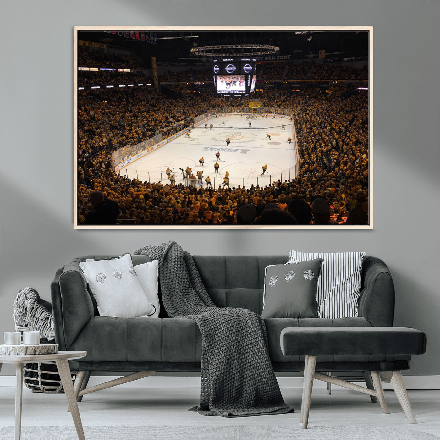 MGV-FC-36X24 - Bridgestone Arena - Nashville Predators Hockey Team Print - Nashville Wall Art Canvas Print