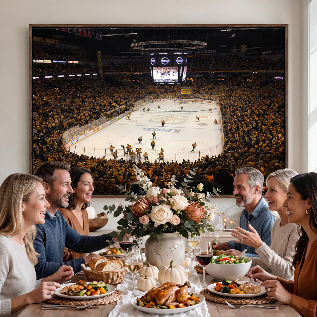 99407-MGV-CV-36X24 - Bridgestone Arena - Nashville Predators Hockey Team Print - Nashville Wall Art Canvas Print