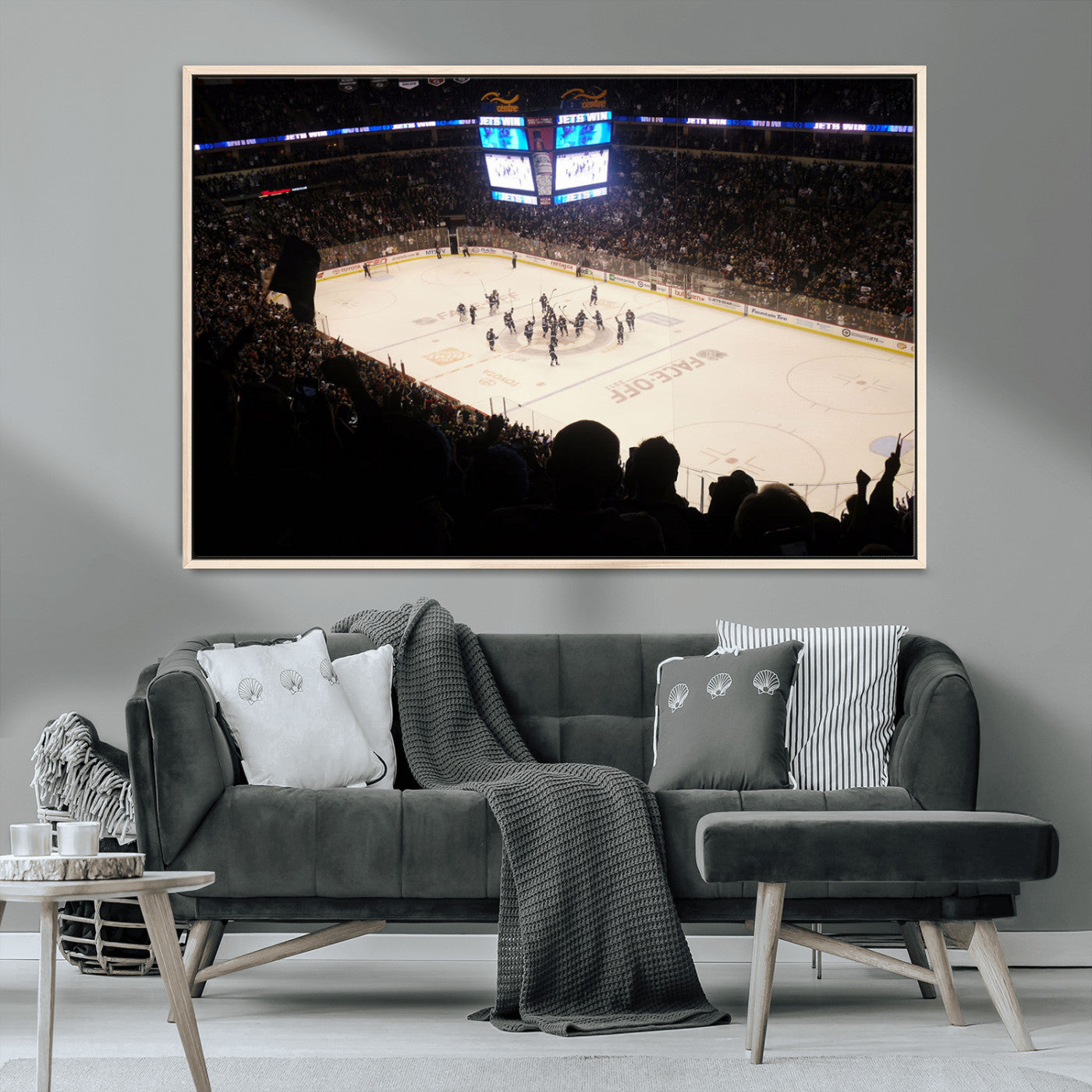 MGV-FC-36X24 - Canada Life Centre Wall Art | Winnipeg Jets Hockey Team Print Canvas | Ready to Hang | Winnipeg Wall