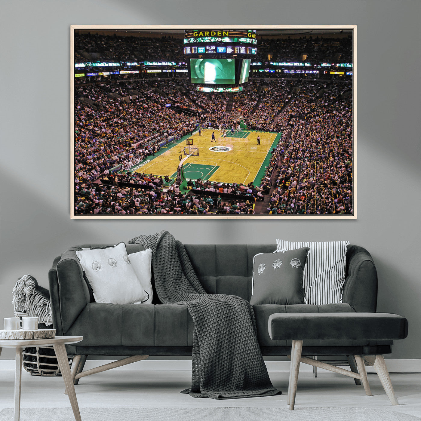MGV-FC-36X24 - Celtics Game Versus The Timberwolves | Baseball Stadium Wall Art | Canvas Print | Ready to Hang