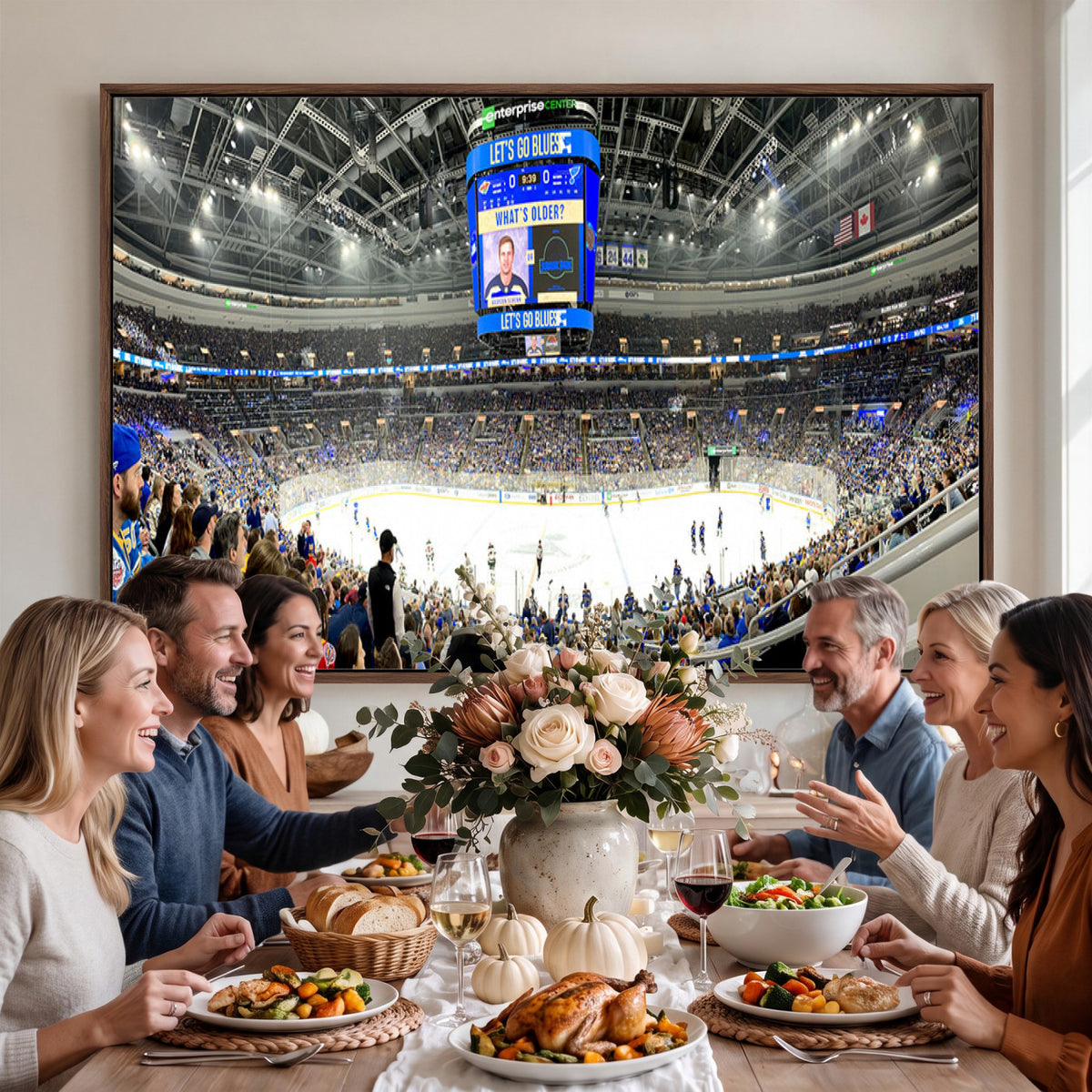 55708-MGV-CV-36X24 - Enterprise Center, Missouri St. Louis Blues Ice Hockey