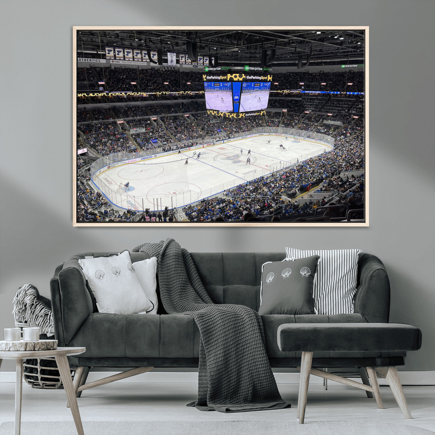 MGV-FC-36X24 - Enterprise Center Missouri St. Louis Blues Hockey Stadium Wall Art Canvas Print