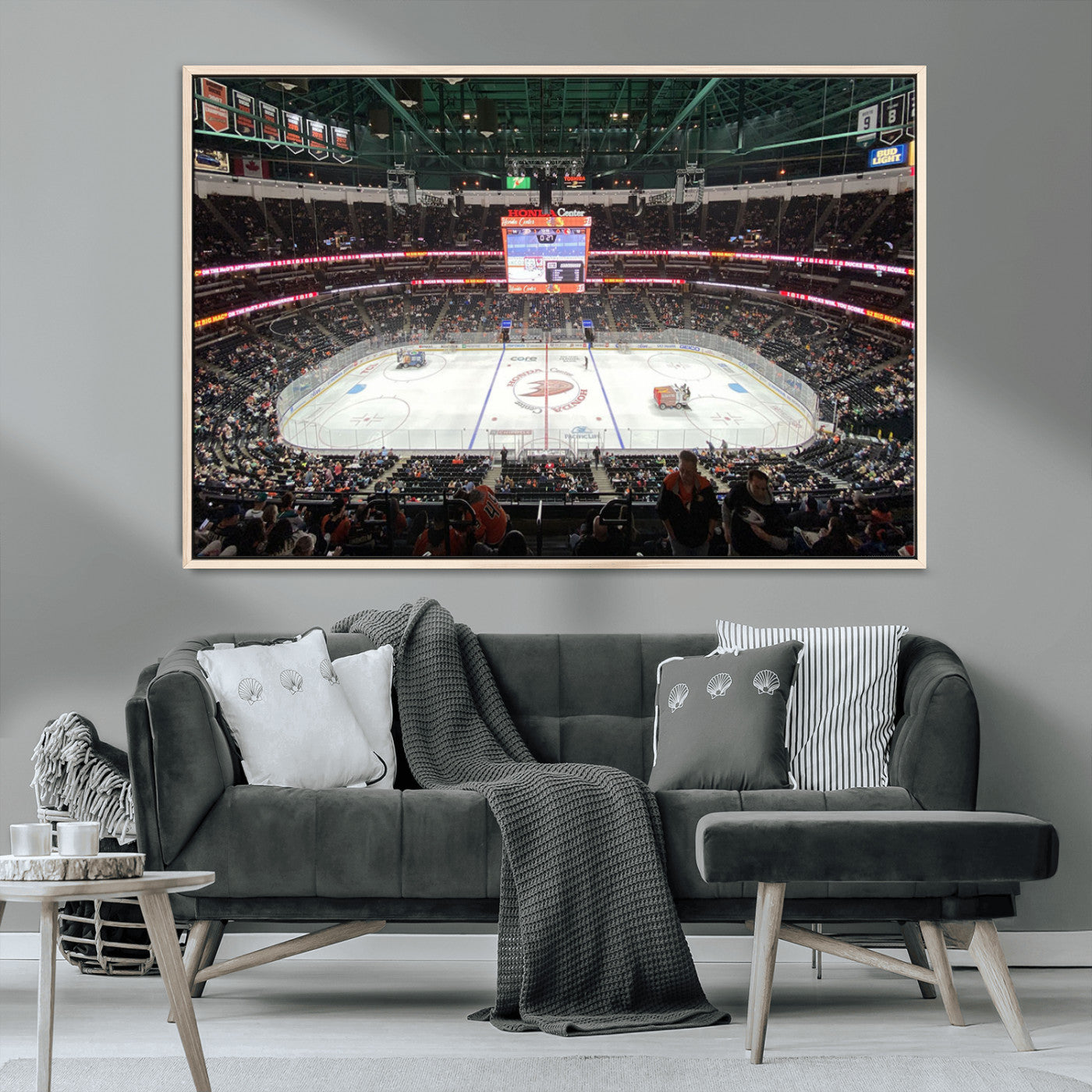 MGV-FC-36X24 - Honda Center California Anaheim Ducks Ice Hockey Stadium Canvas Print Wall Art