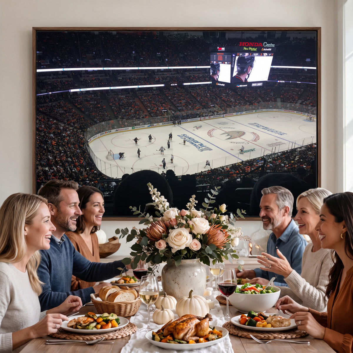 24634-MGV-CV-36X24 - Honda Center California Anaheim Ducks Hockey Stadium Wall Art