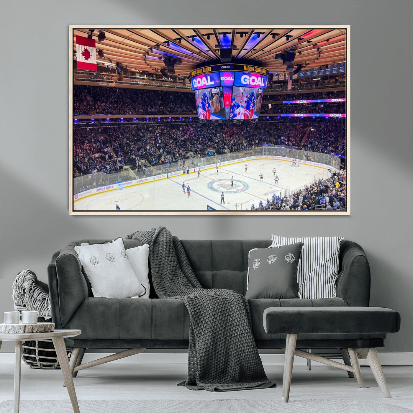 MGV-FC-36X24 - Madison New York Rangers Hockey Stadium Wall Art Canvas Print