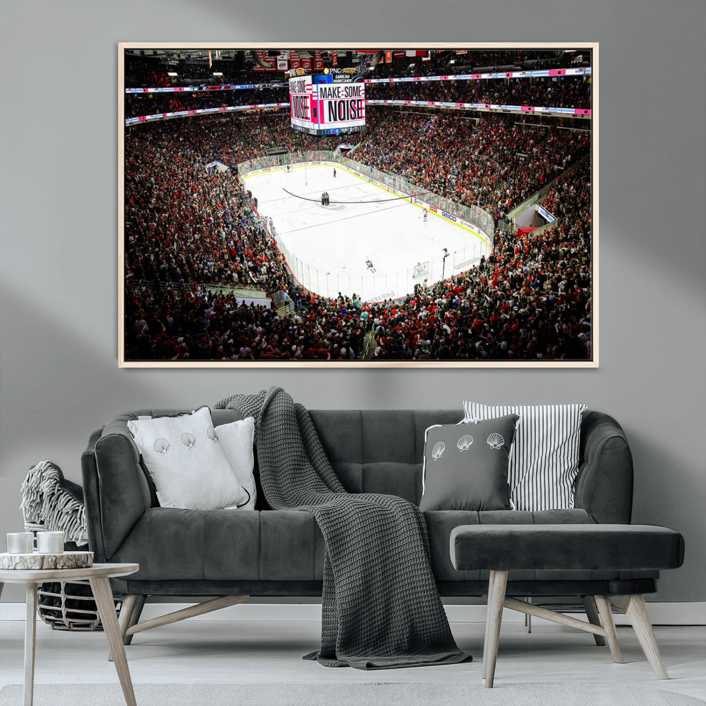 MGV-FC-36X24 - PNC Arena Raleigh North Carolina Hurricanes Hockey Stadium Wall Art Canvas, North Carolina