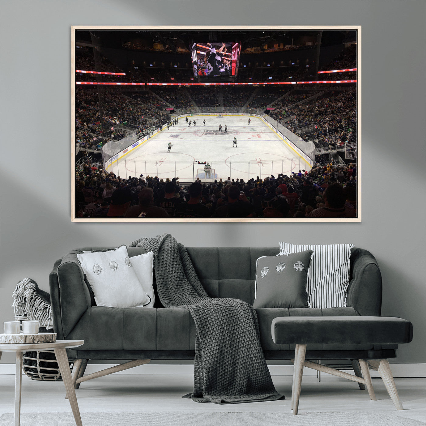MGV-FC-36X24 - T Mobile Arena Paradise Nevada Vegas Golden Knights Ice Hockey Stadium Canvas Print Wall Art