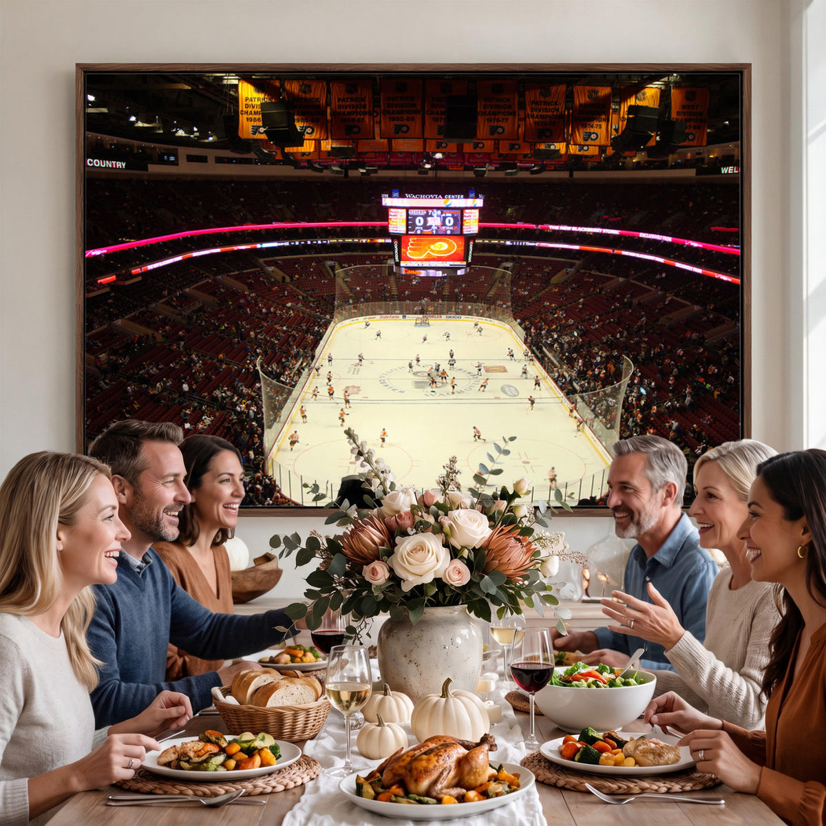 98213-MGV-CV-36X24 - Wachovia Center Prior to Flyers Game Ice Hockey Stadium