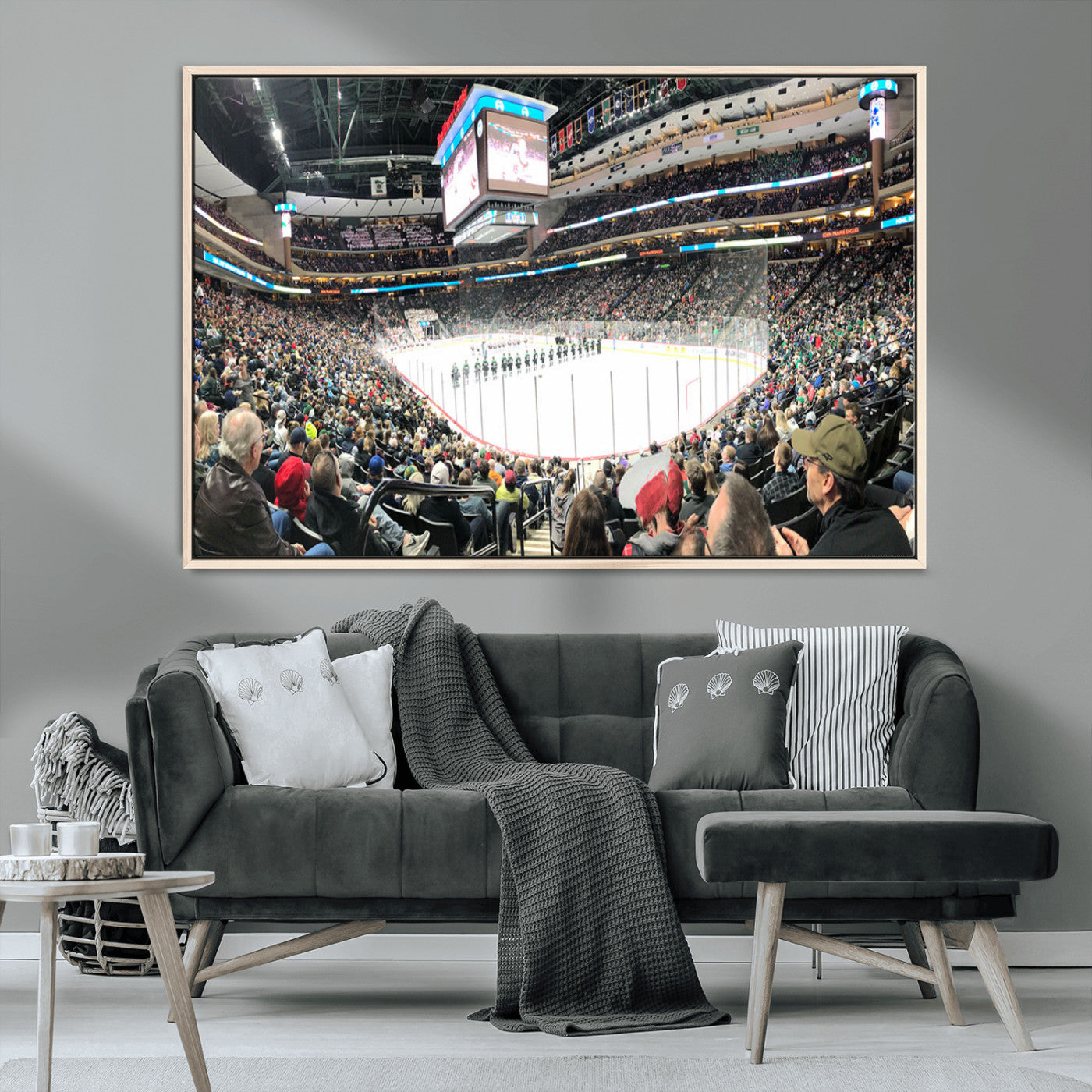 MGV-FC-36X24 - Xcel Energy Center St Paul Minnesota Wild Ice Hockey Stadium Canvas, Minnesota Wild Ice Hockey