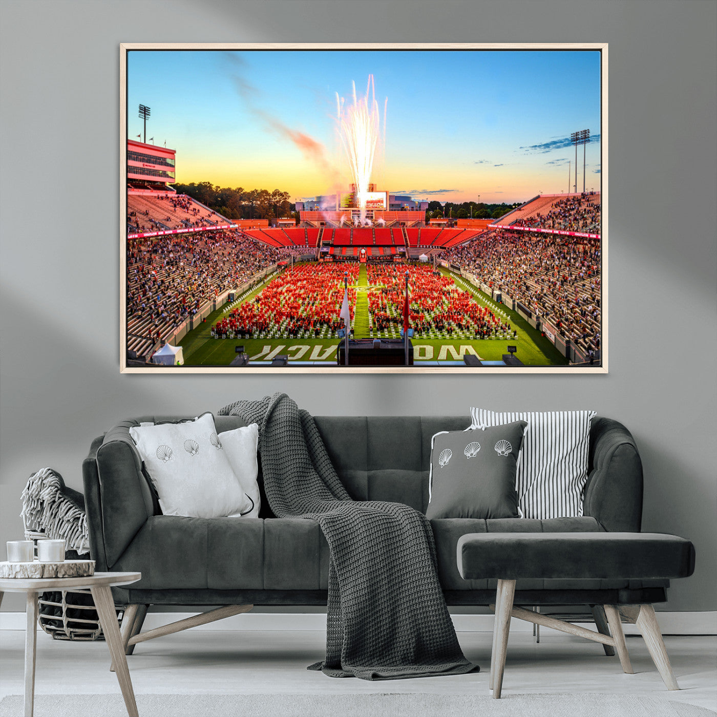 MGV-FC-36X24 - North Carolina State University Canvas Print, North Carolina State University Wolfpack Football Team