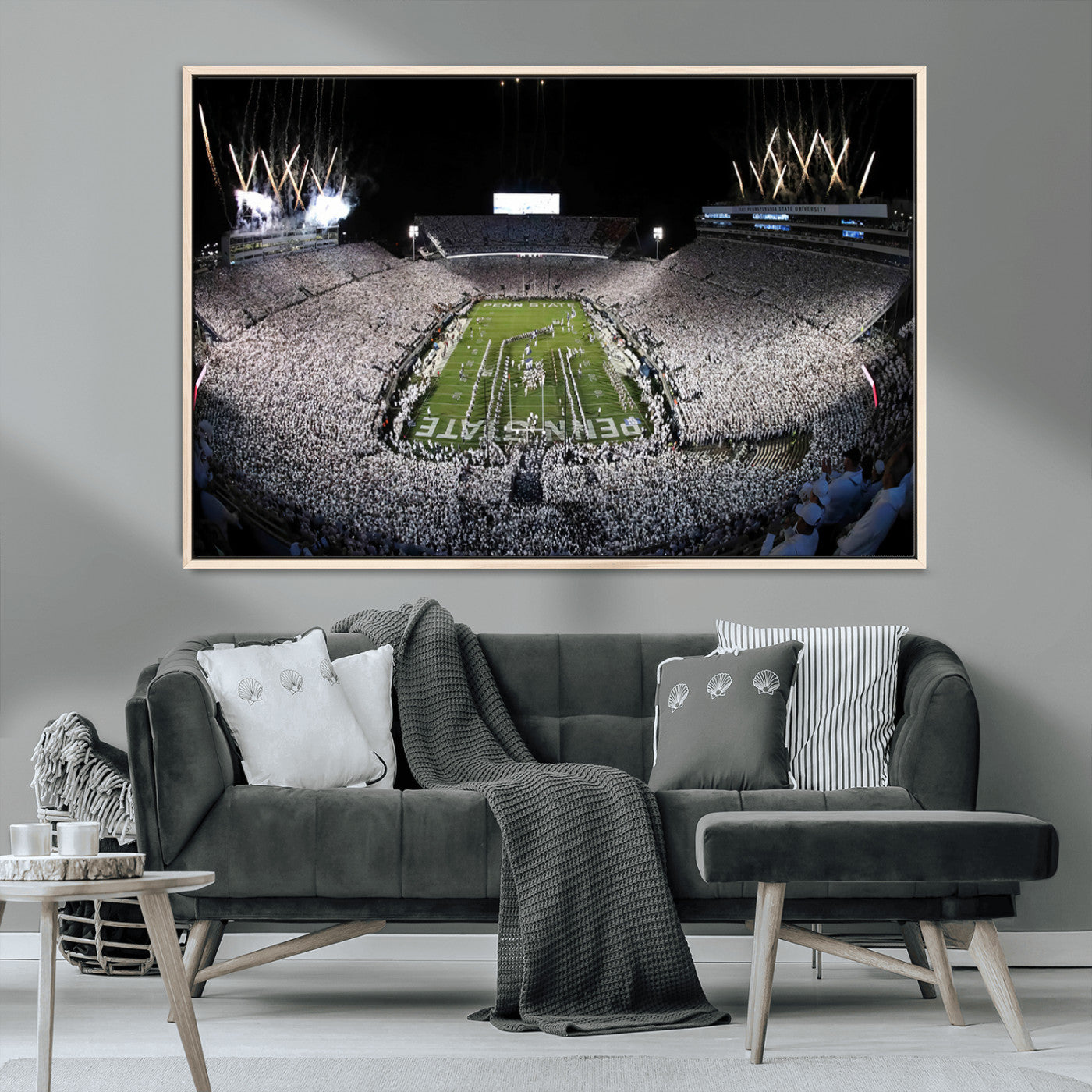 84537-MGV-CV-36X24-Penn State Beaver Stadium Canvas Wall Art - Nittany Lions Football Print