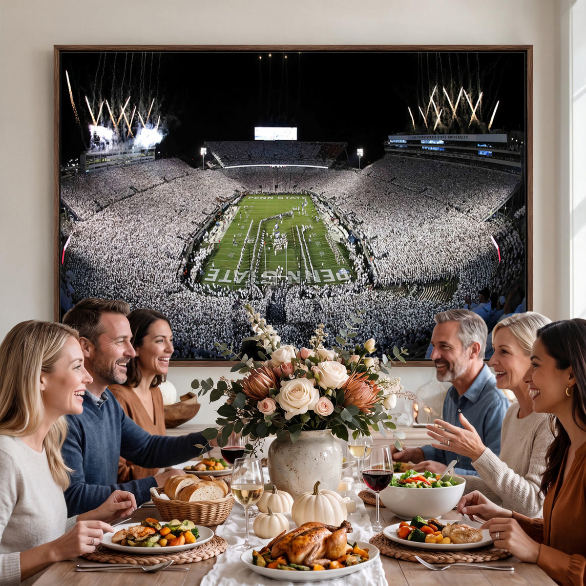 84537-MGV-CV-36X24 - Penn State Beaver Stadium Canvas Wall Art - Nittany Lions Football Print