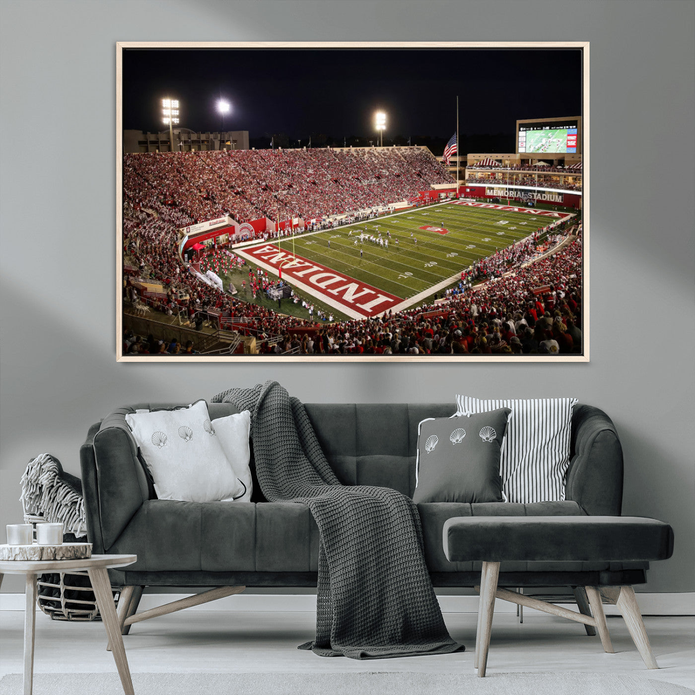 MGV-FC-36X24 - Indiana University Hoosiers Football Team Print Canvas