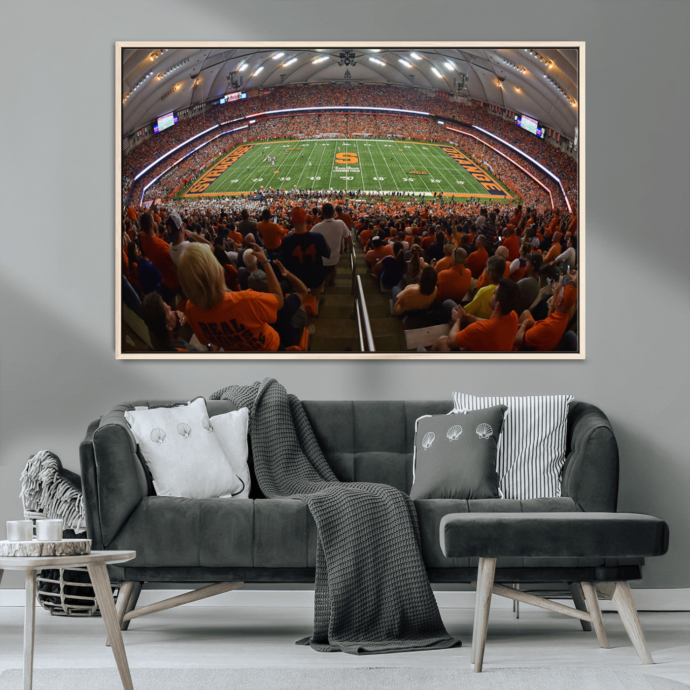 MGV-FC-36X24 - Syracuse University Orange Football Canvas Print, Football Team Print - Syracuse JMA Wireless Dome