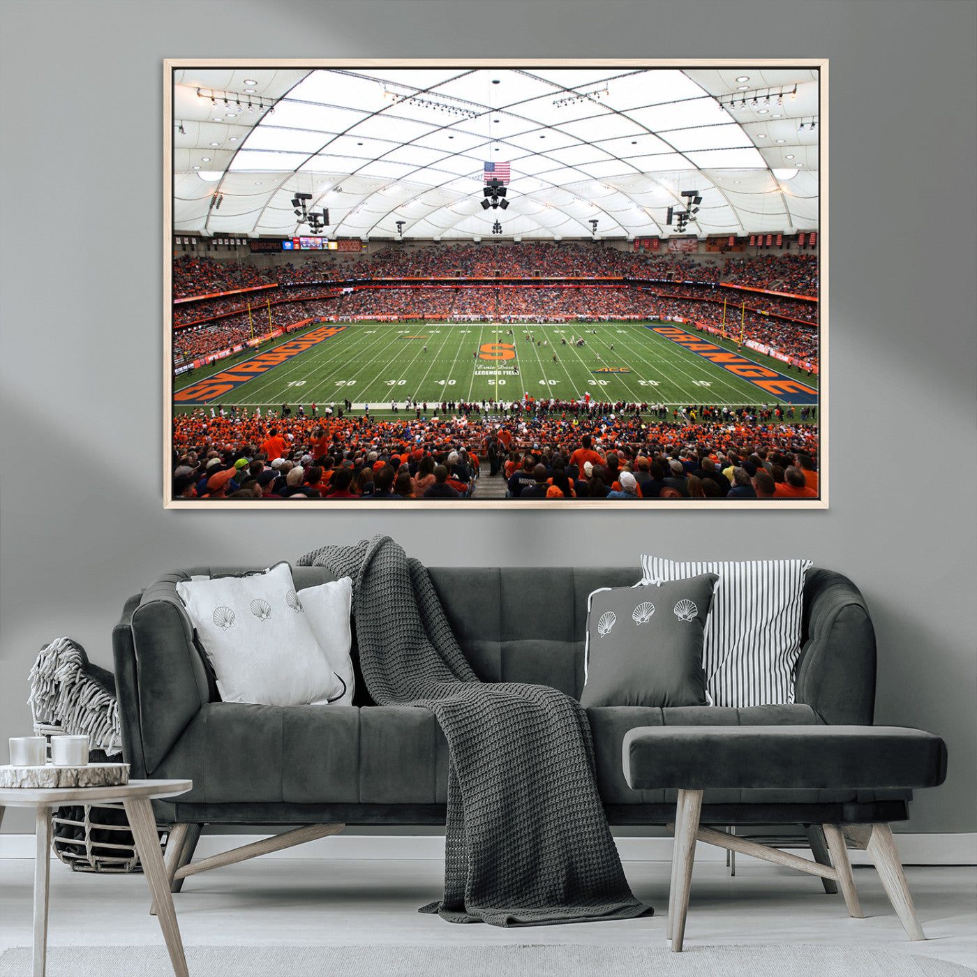 MGV-FC-36X24 - Syracuse University Orange Football Team Print - Syracuse JMA Wireless Dome Wall Art Canvas Print