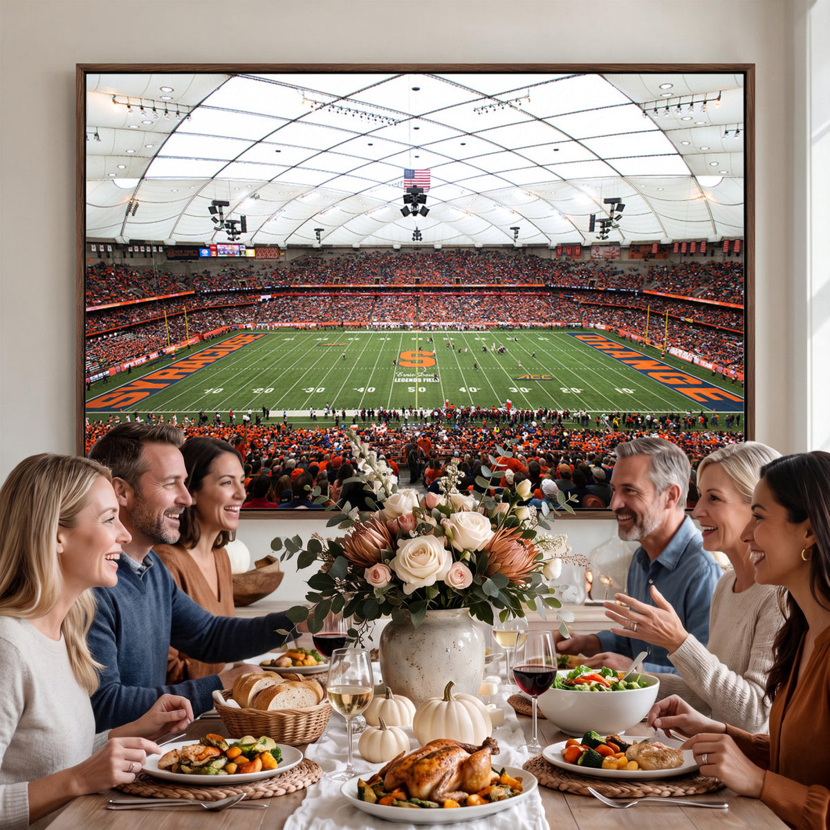 78104-MGV-CV-36X24 - Syracuse University Orange Football Team Print, Syracuse