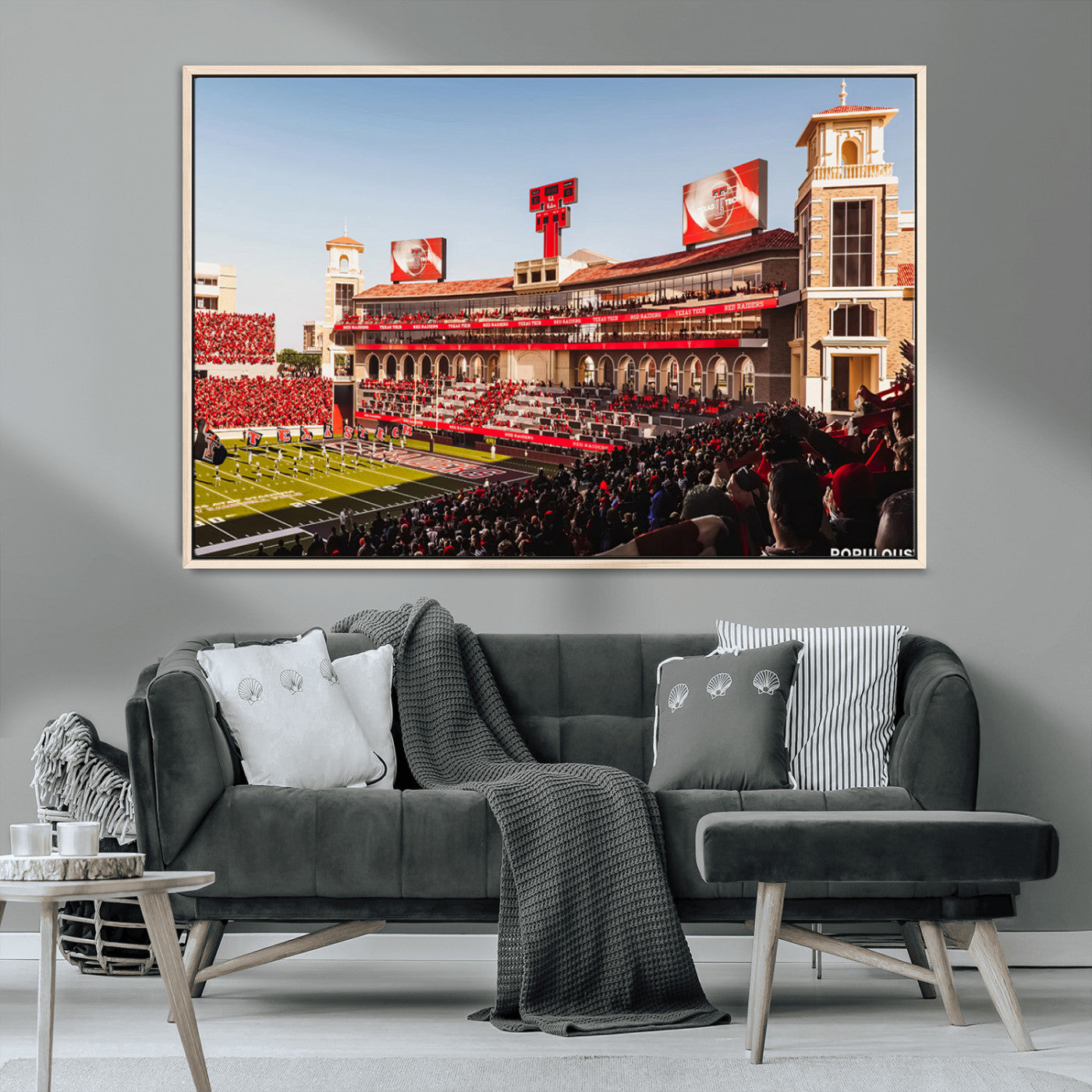 MGV-FC-36X24 - Jones AT&T Stadium Texas Tech Red Raiders Wall Art | Large Att Stadium Canvas Print | College