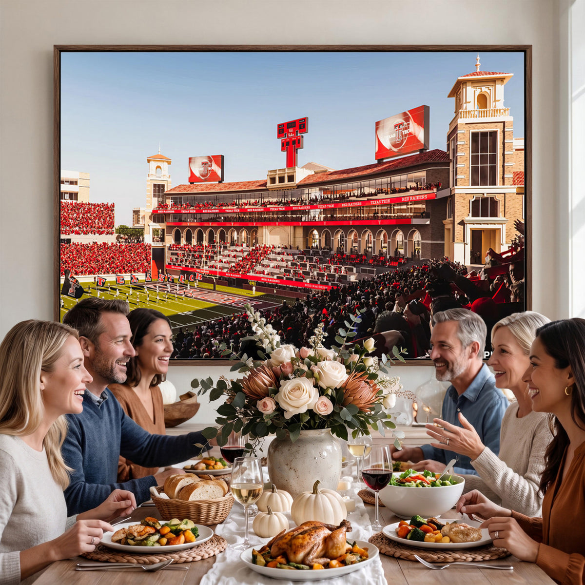 89744-MGV-CV-36X24 - Jones AT&T Stadium Texas Tech Red Raiders Wall Art