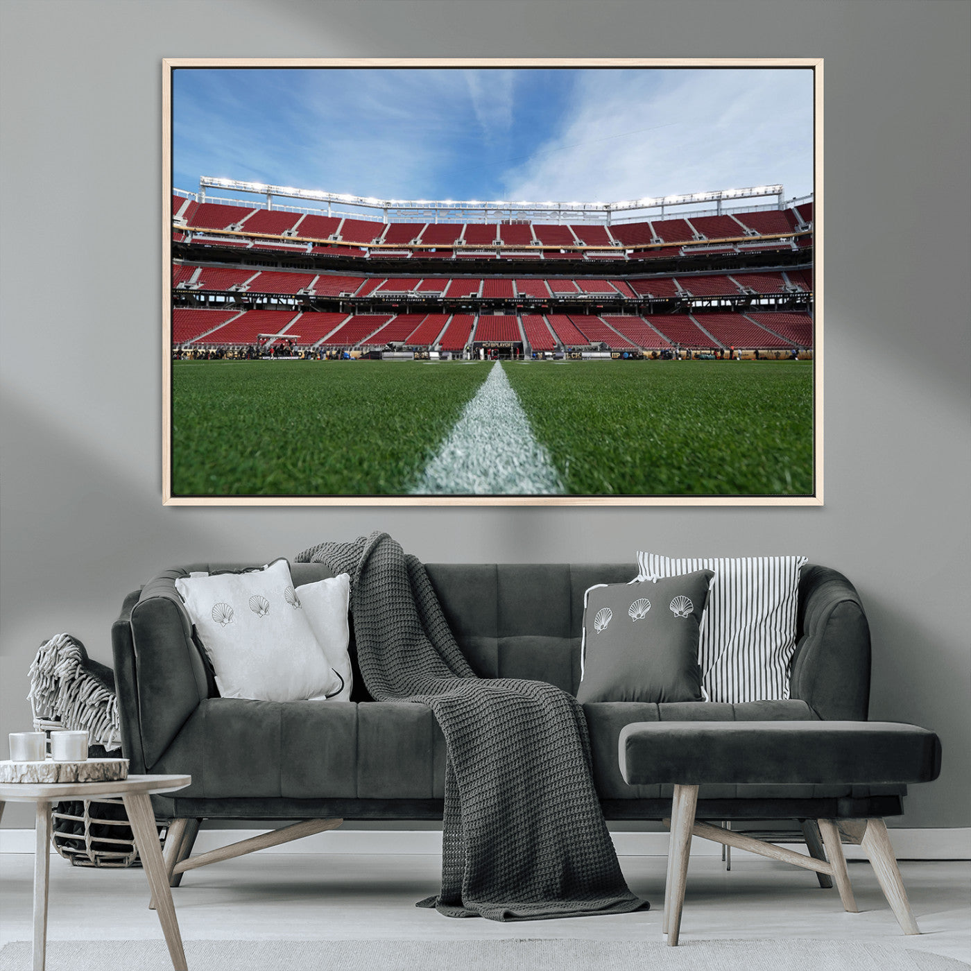 MGV-FC-36X24 - University of Tulsa Golden Hurricane Football Team Print - Tulsa H.A. Chapman Stadium Wall Art