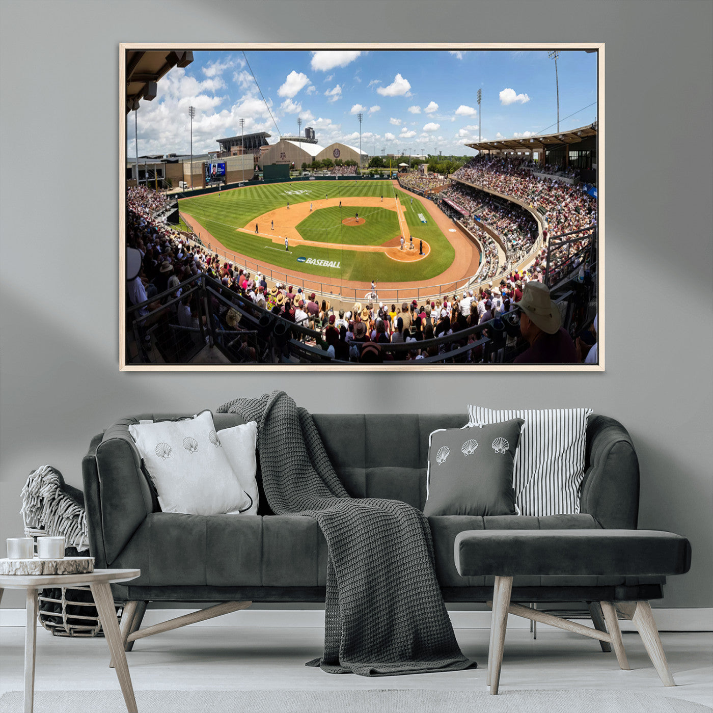 MGV-FC-36X24 - The Texas A&M University Aggies Athletics Team Print - College Station Kyle Field Wall Art Canvas