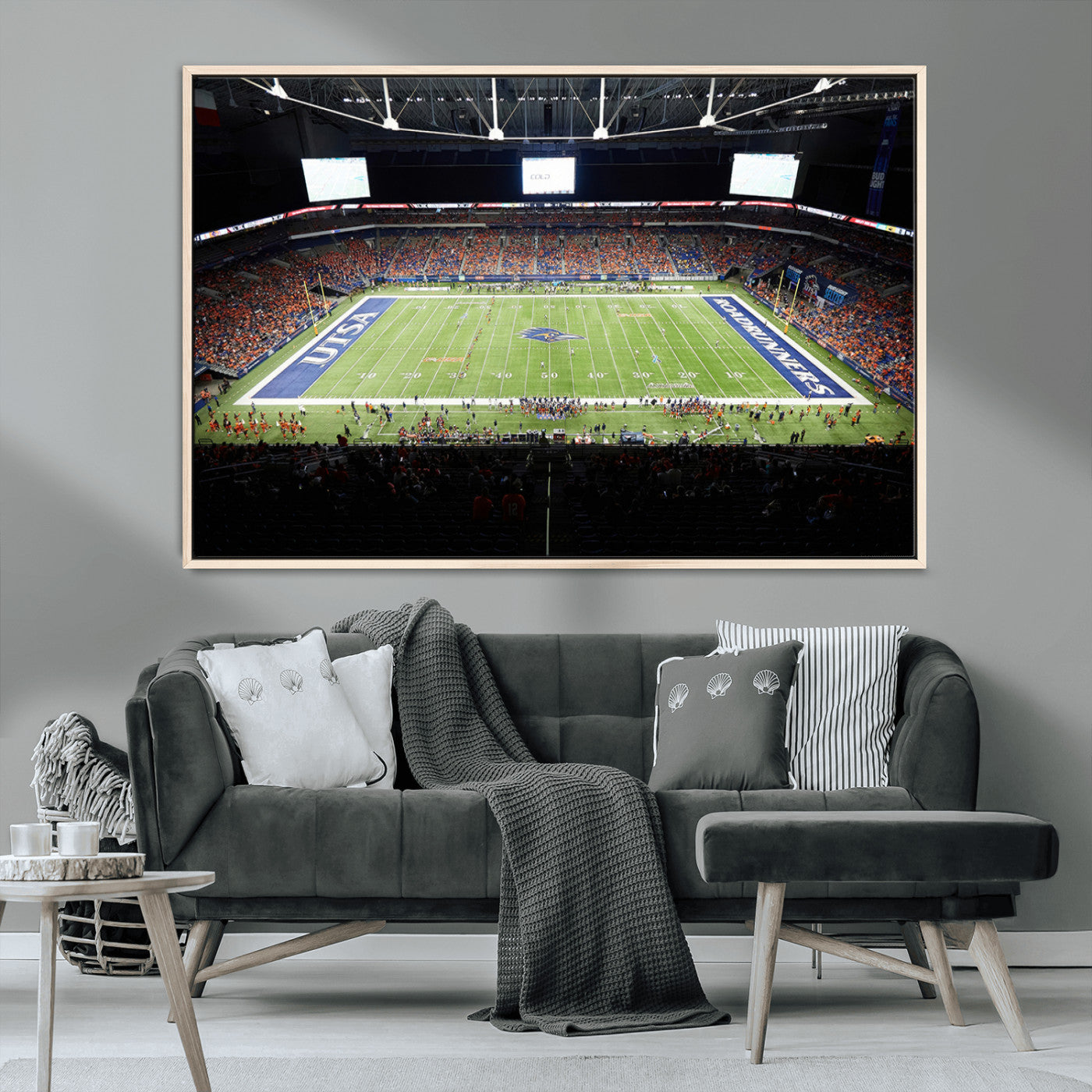 MGV-FC-36X24 - The University of Texas at San Antonio Roadrunners Football Team Print - San Antonio Alamodome Wall
