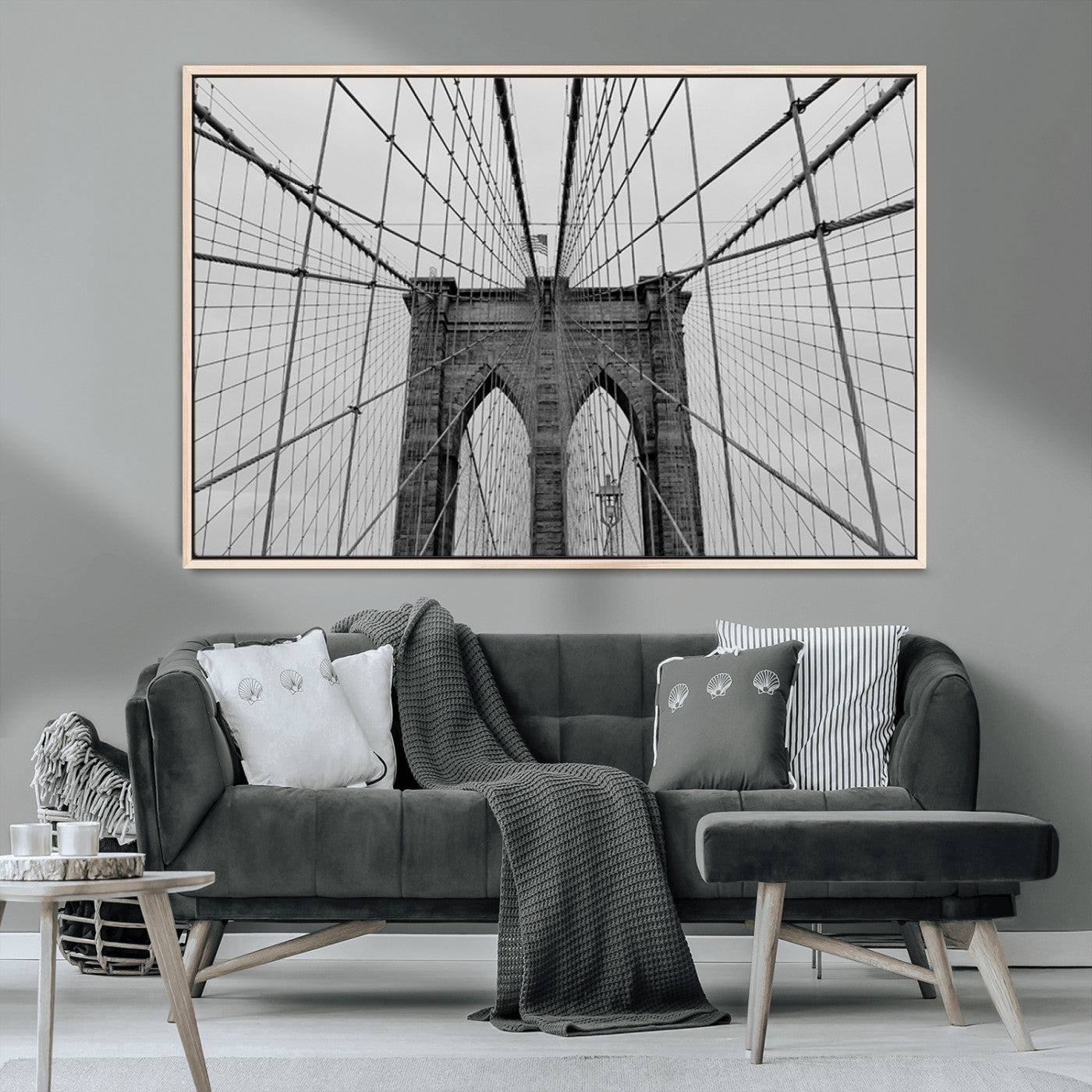 MGV-FC-36X24 - Large Brooklyn Bridge Wall Art Canvas Print