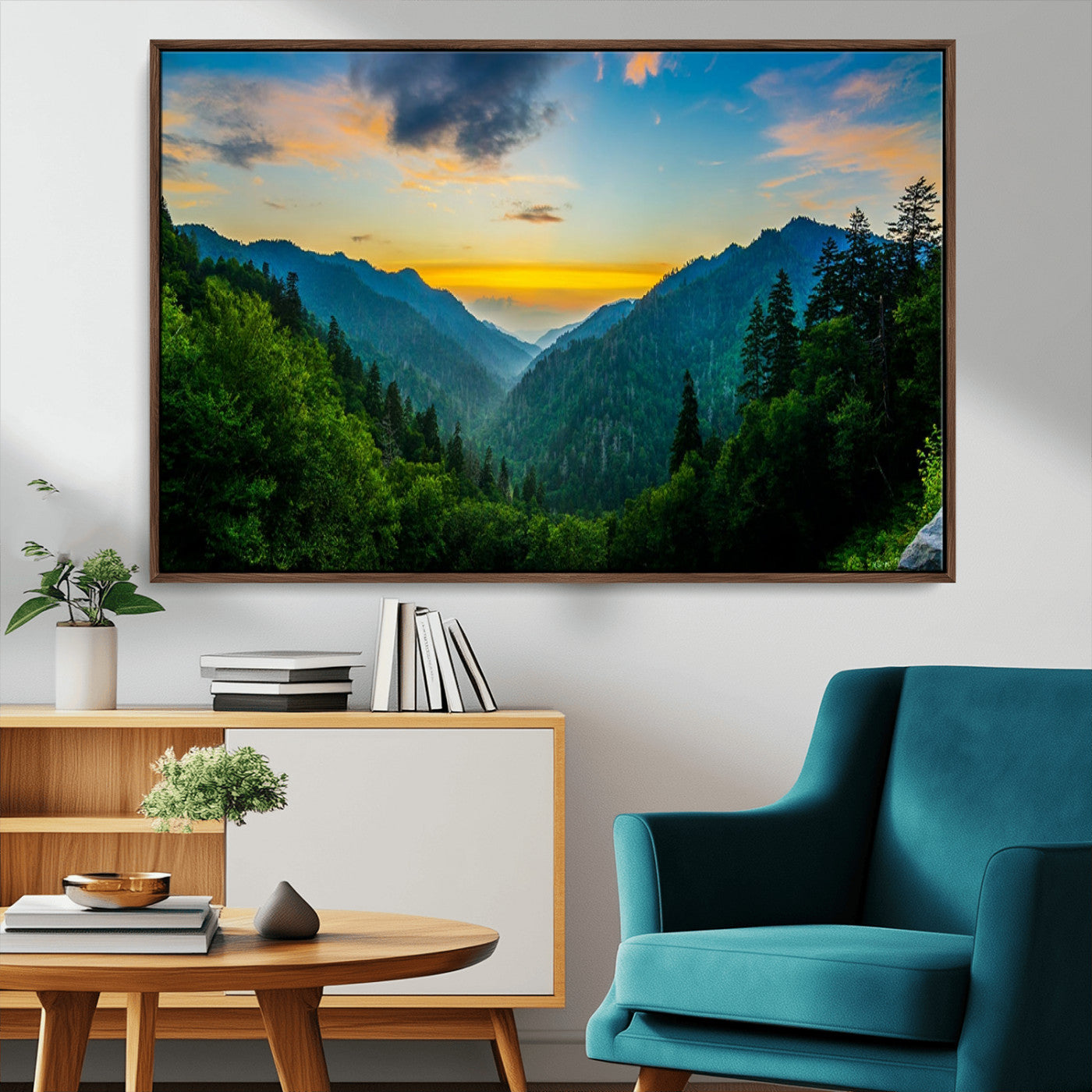 MGV-FC-36X24 - Green Forest Wall Art Canvas Print