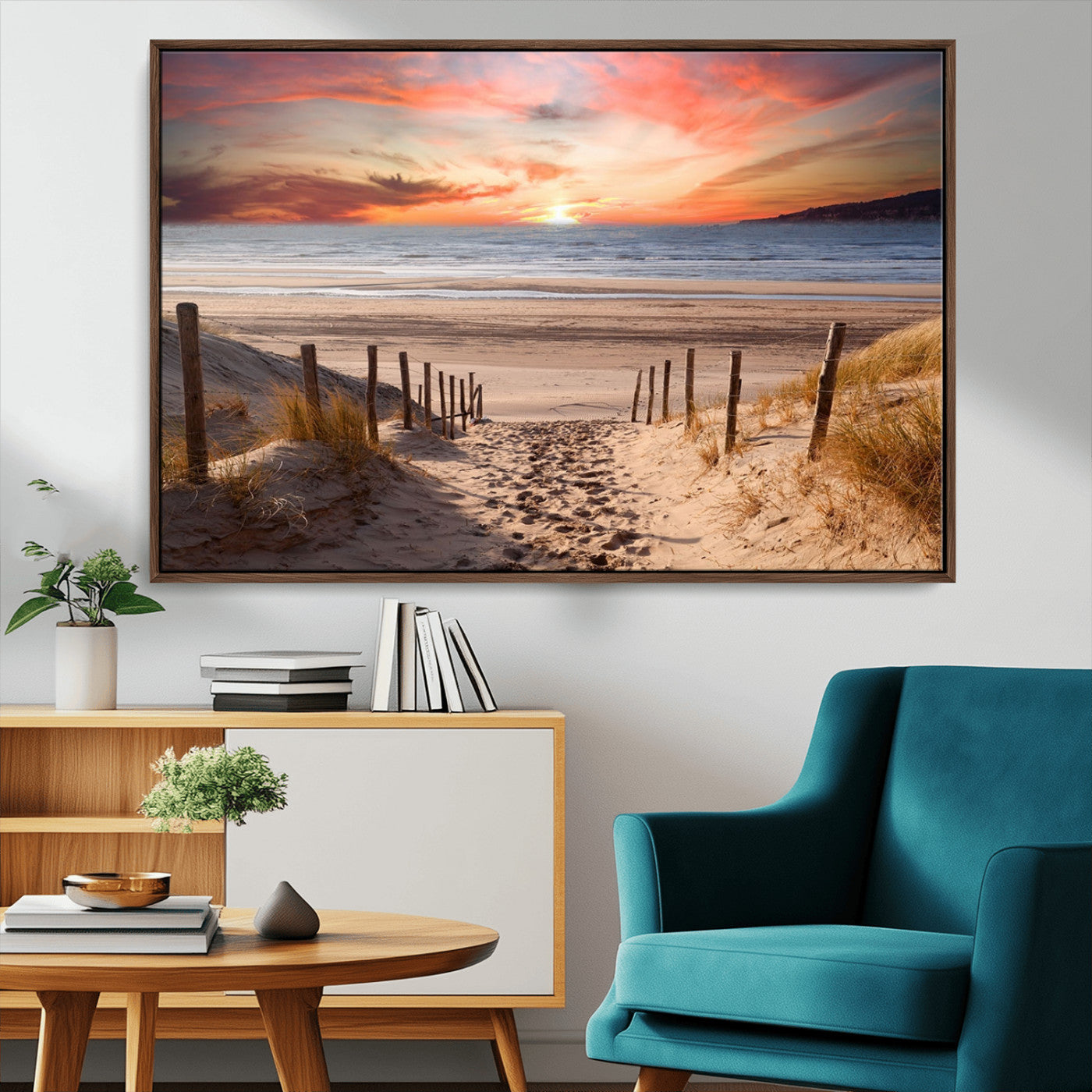 MGV-FC-36X24 - Sunset on the Sea Wall Art Canvas Print