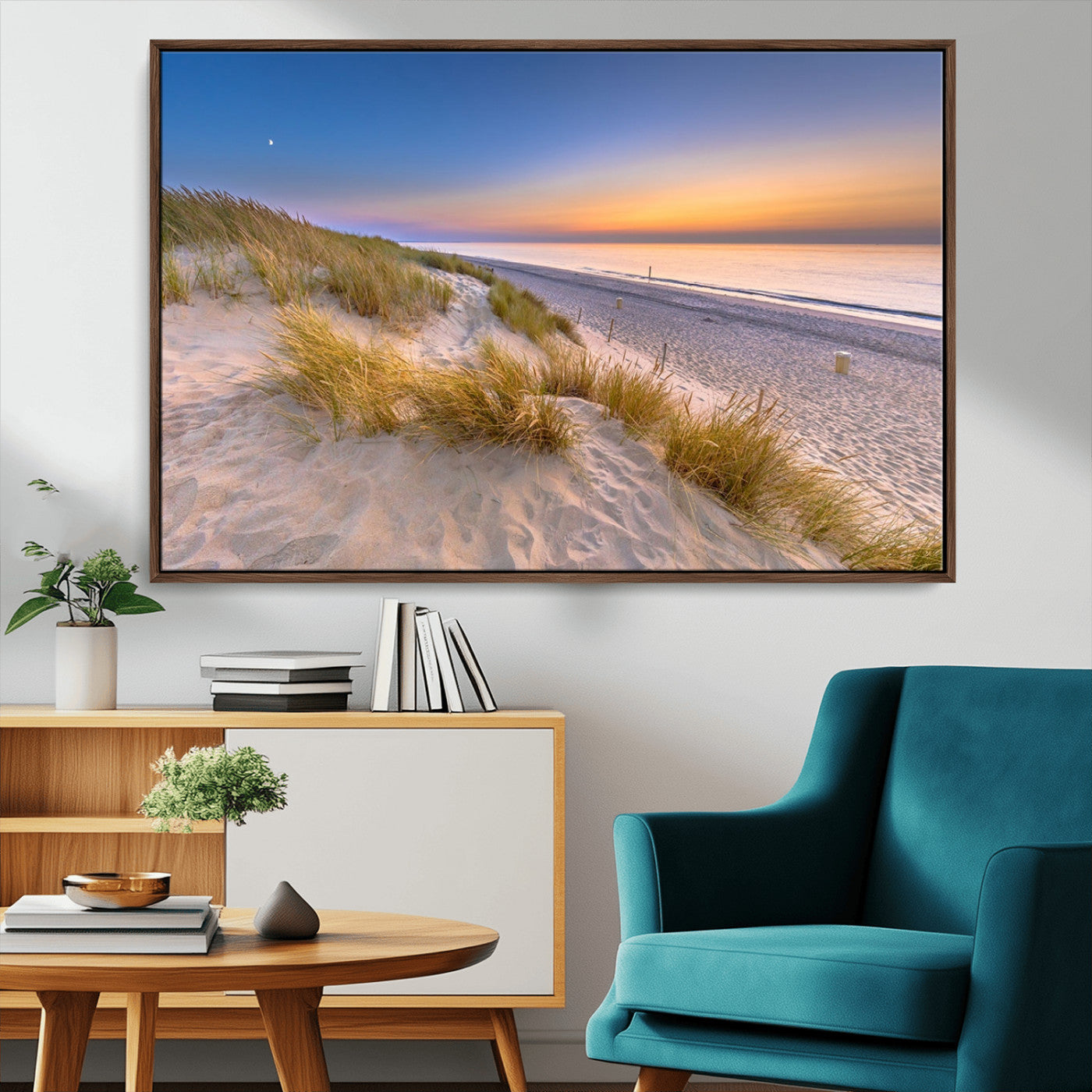 -Sunrise On The Beach Wall Art Canvas Print