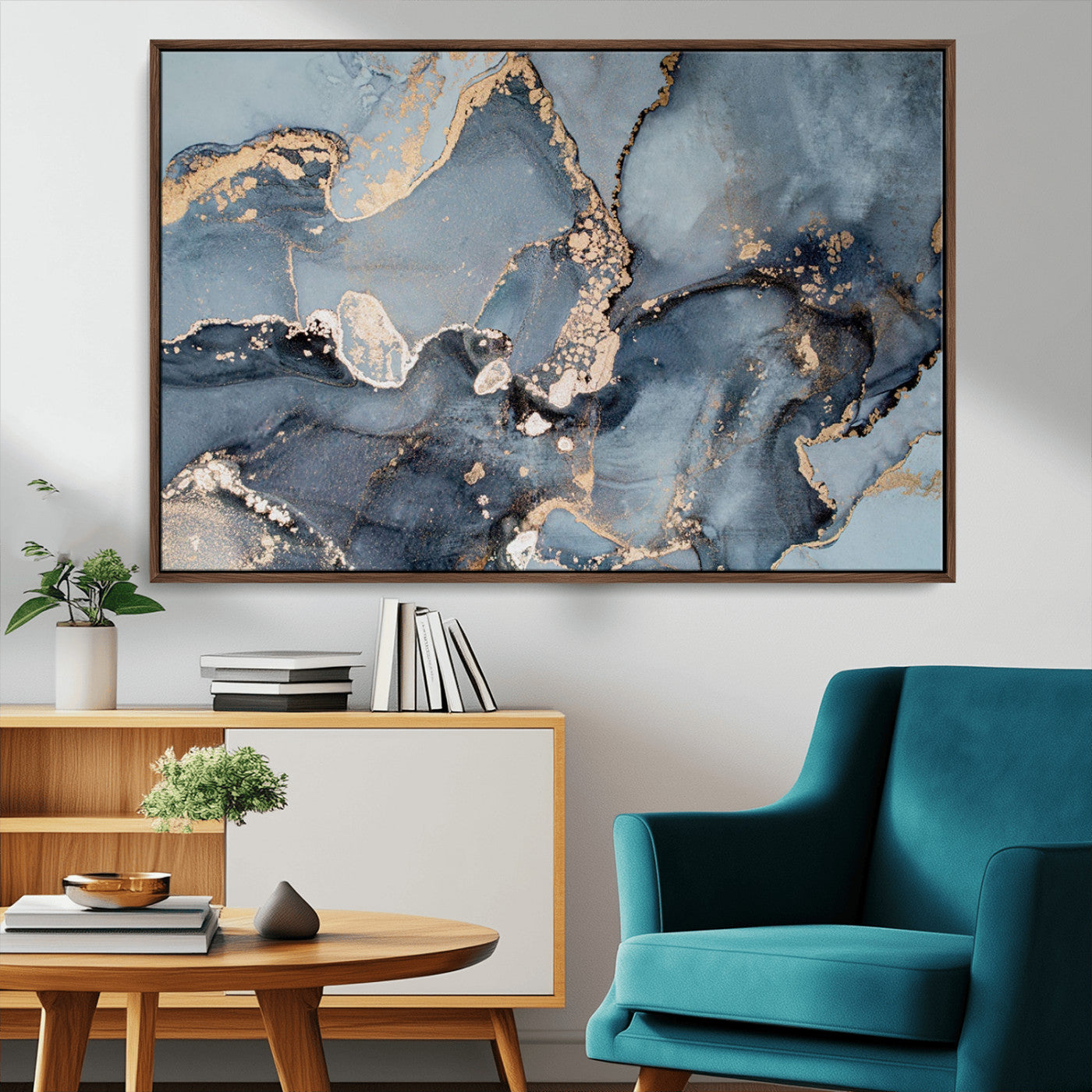 MGV-FC-36X24 - Multipanel Marble Fluid Effect Wall Art Abstract Canvas Wall Art Print