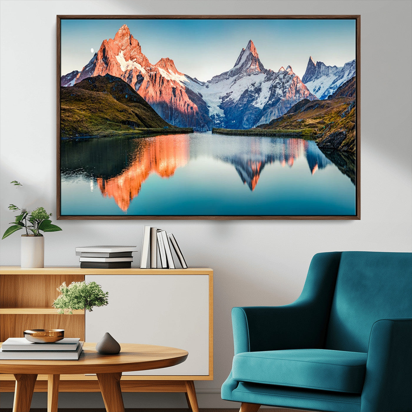 MGV-FC-36X24 - Landscape Mountain and Lake View Wall Art Canvas Print