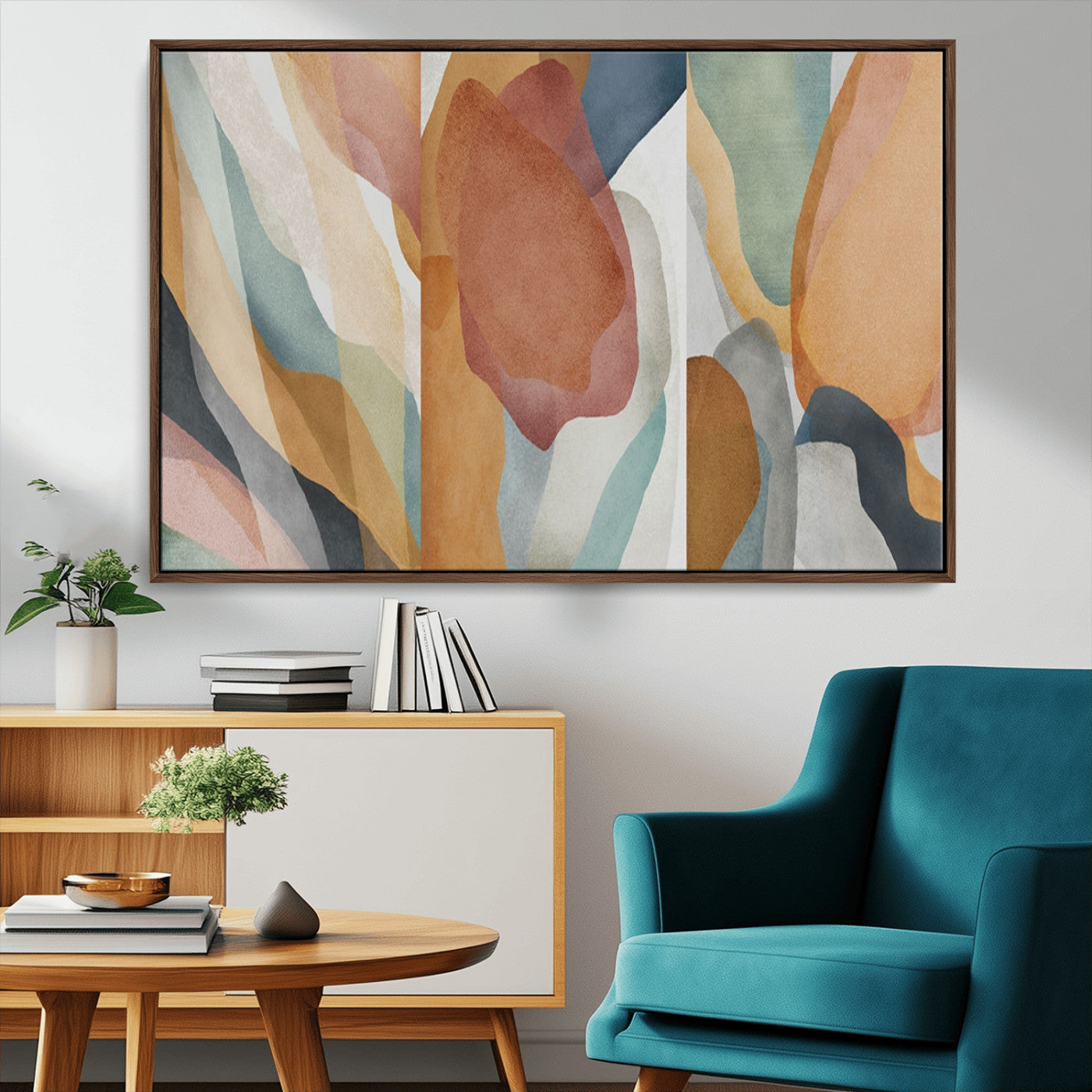 MGV-FC-36X24 - Boho Wall Art Canvas Print Set, Watercolor Boho Wall Art Canvas